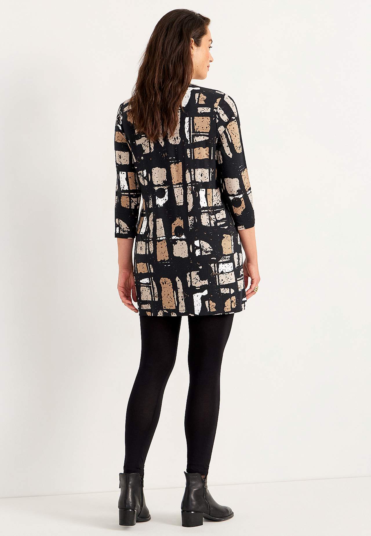 Jersey tuniek met zakken