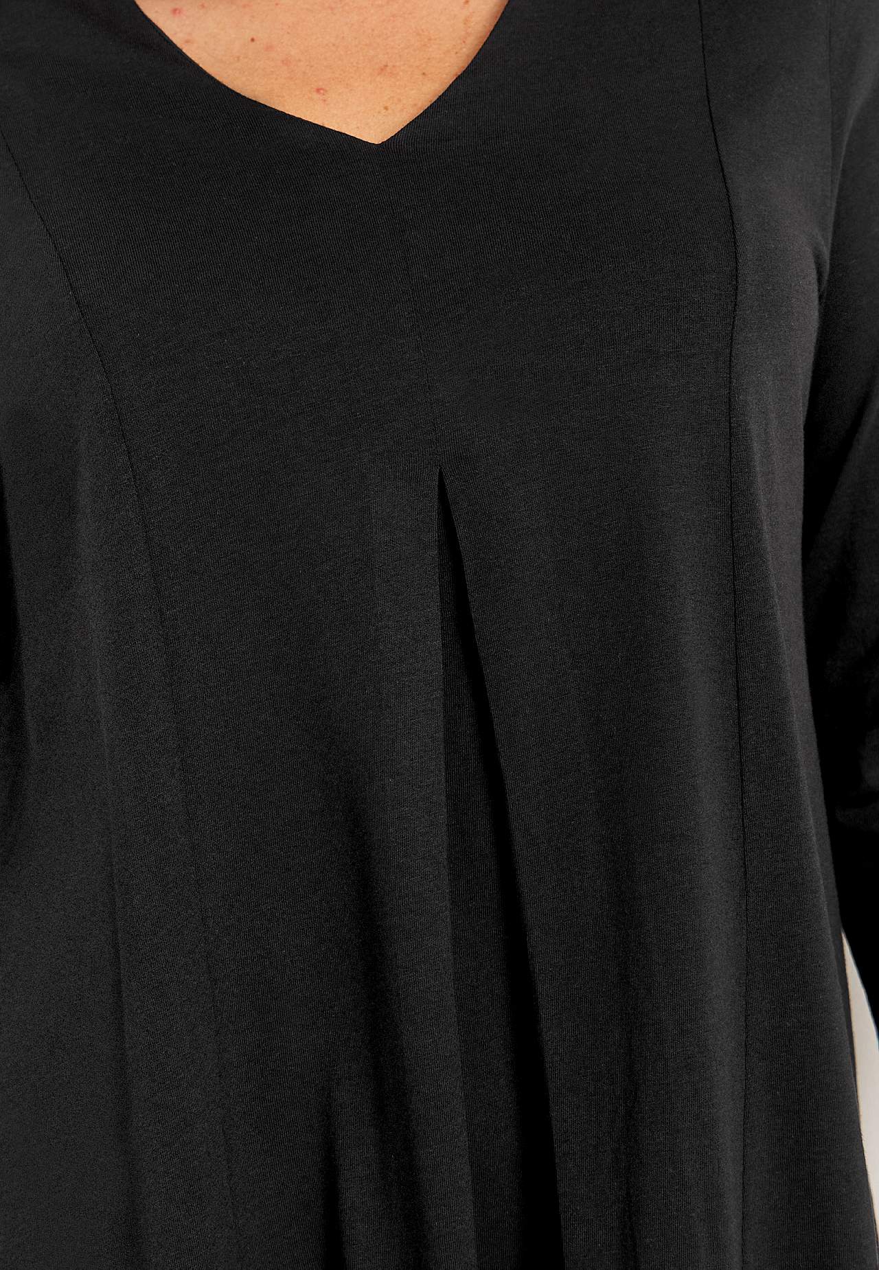 Jersey tuniek met kreuk detail