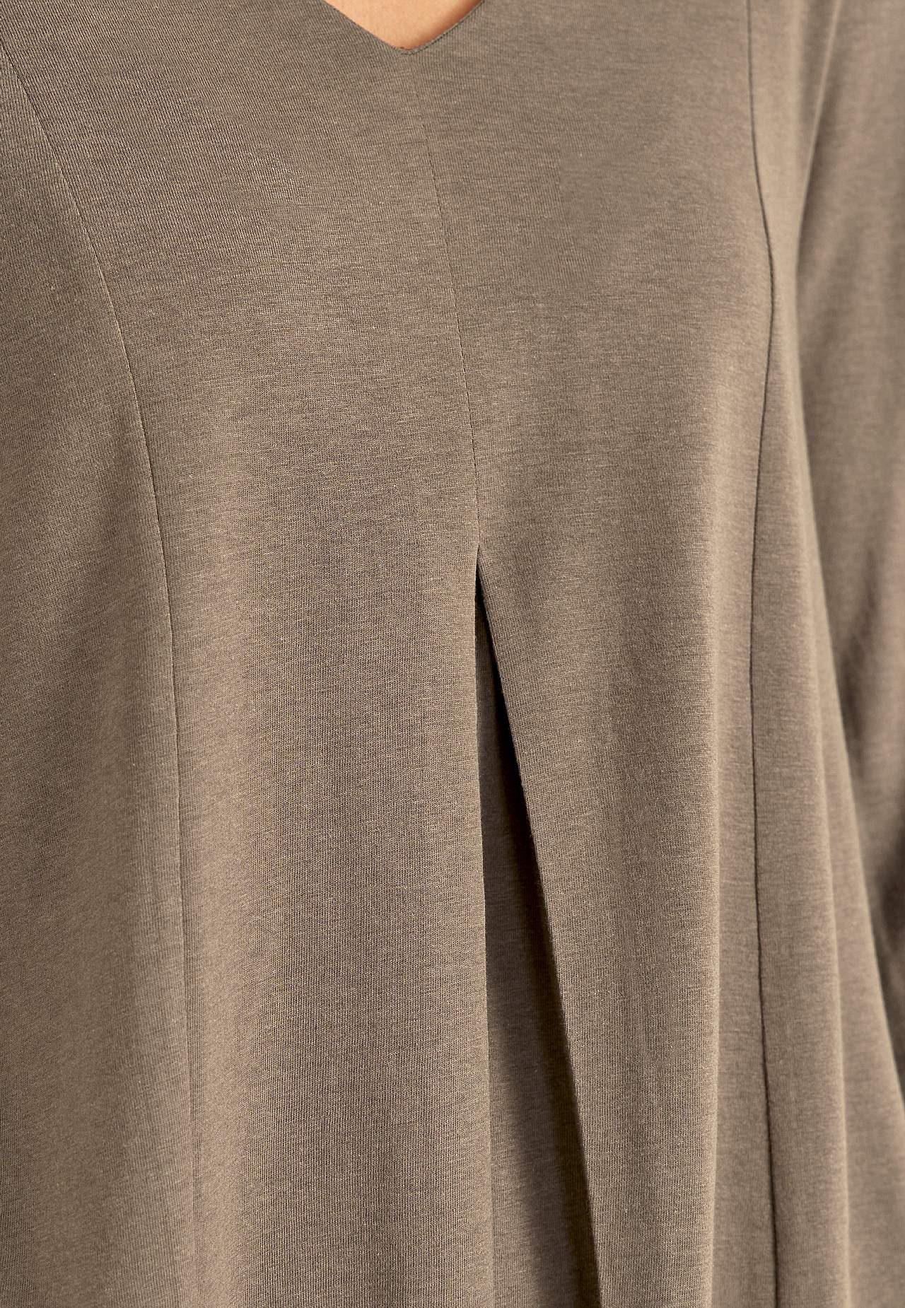 Jersey tuniek met kreuk detail