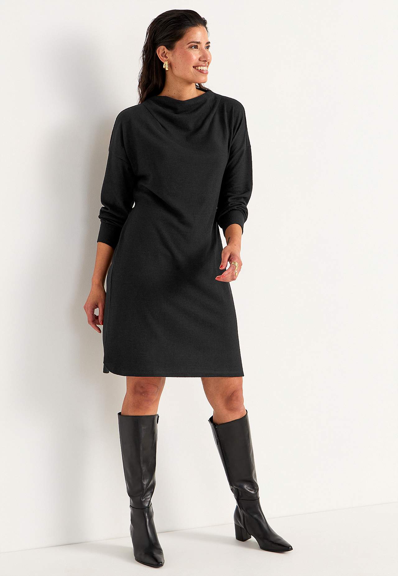 Jerseyjurk met zelfbindende riem