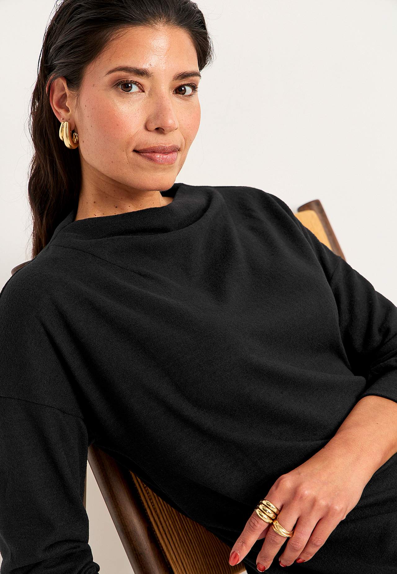 Jerseyjurk met zelfbindende riem
