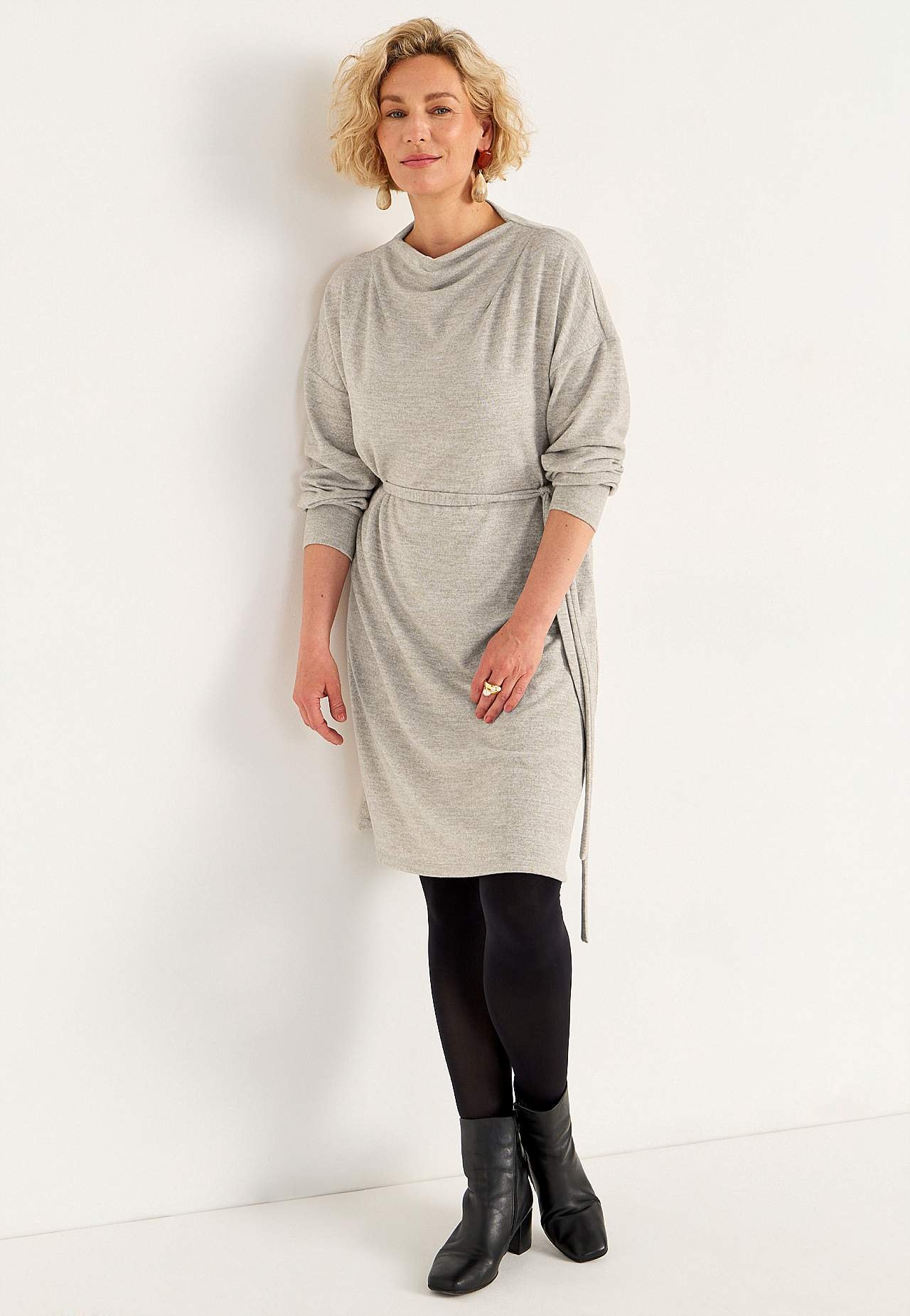 Jerseyjurk met zelfbindende riem