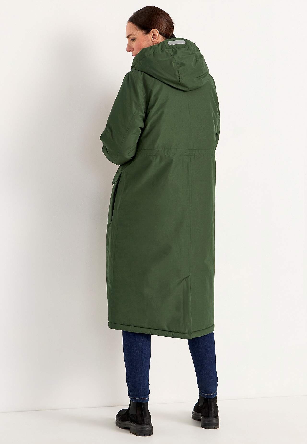 Functionele, gevoerde en lange parka