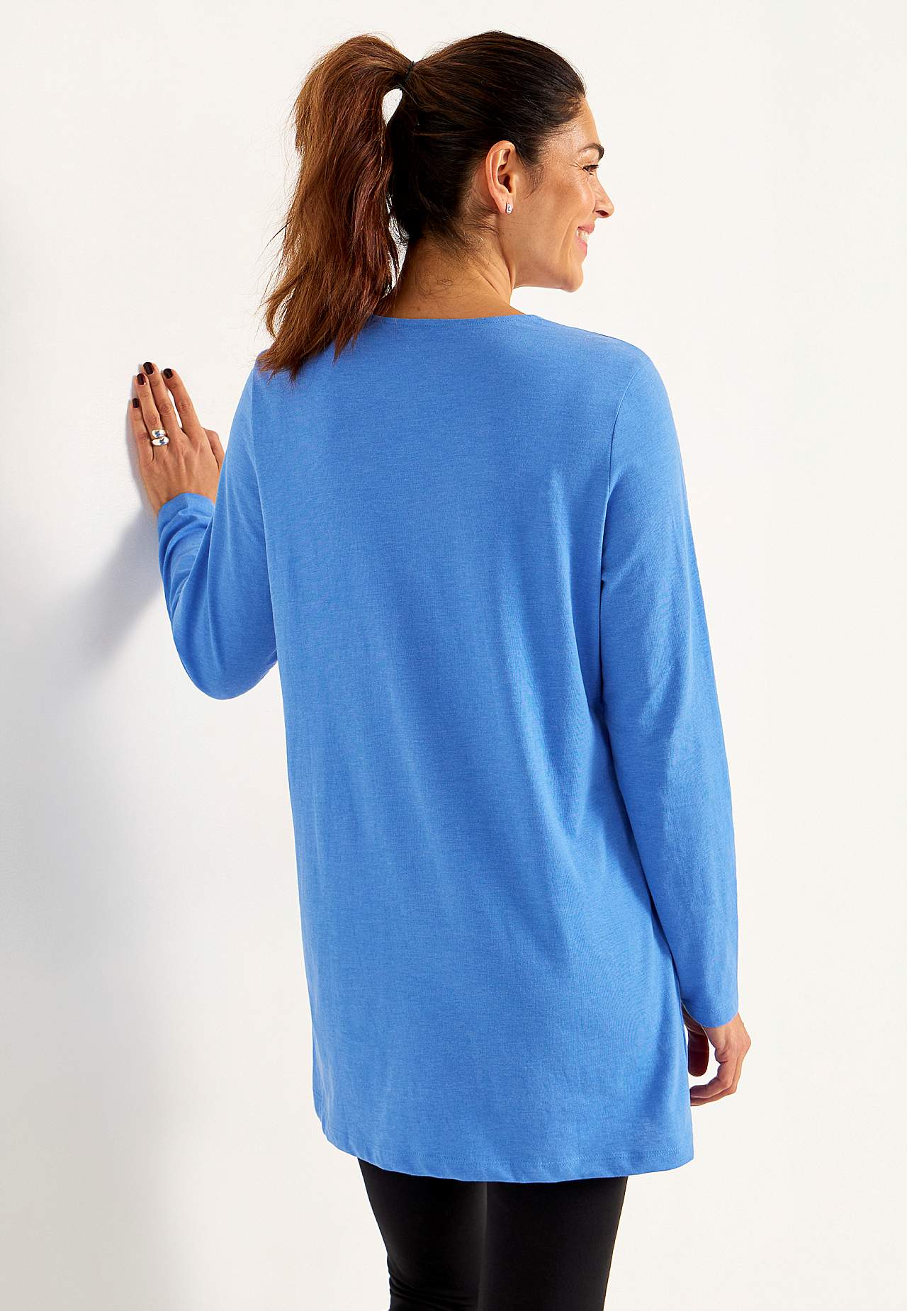 Jersey tuniek met zakken