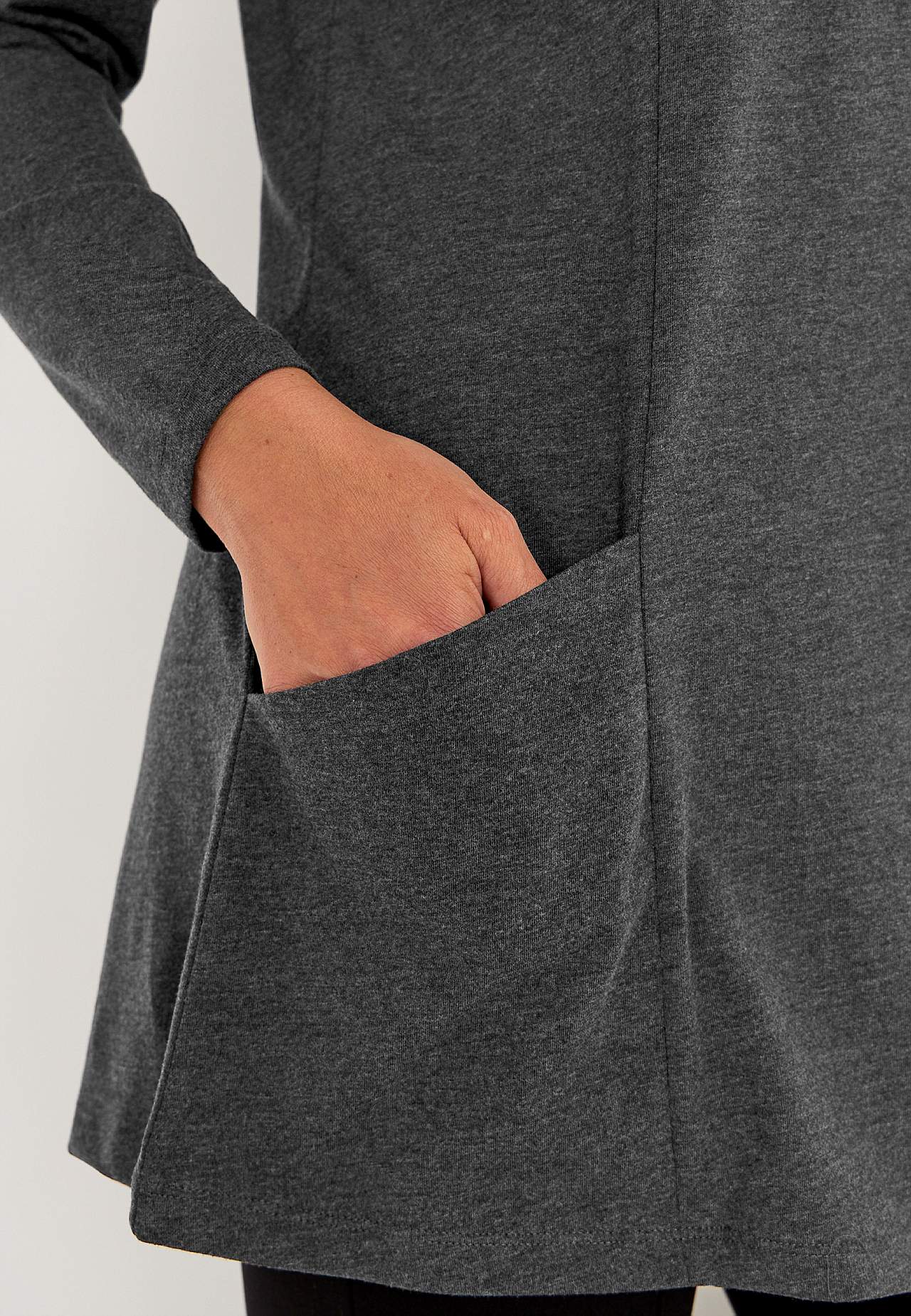 Jersey tuniek met zakken
