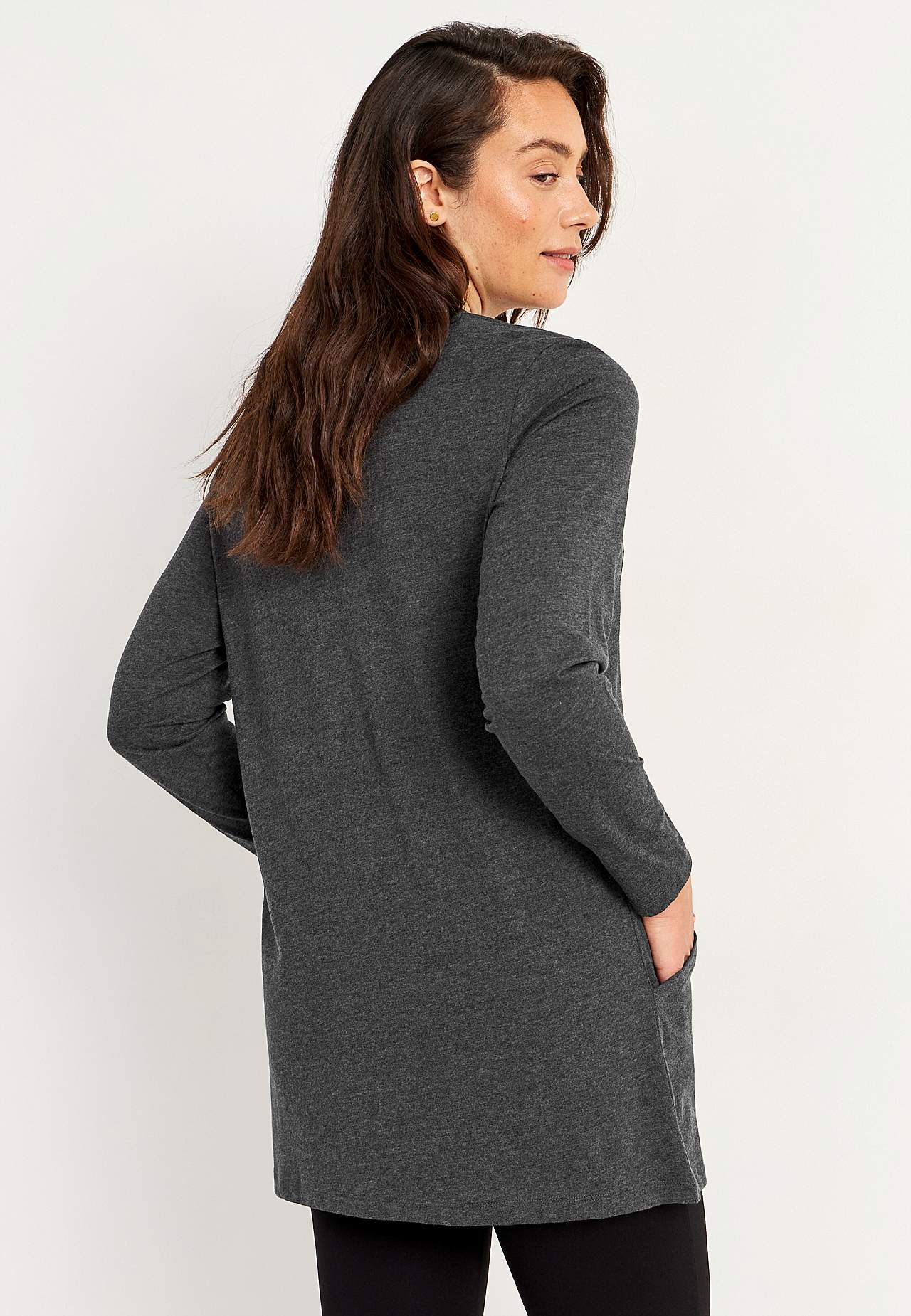 Jersey tuniek met zakken