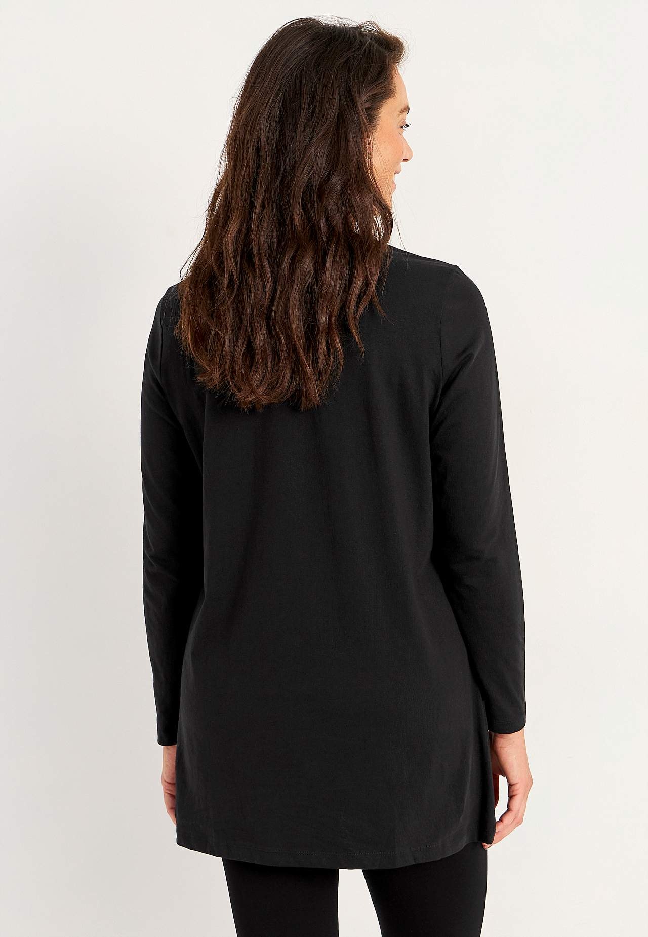 Jersey tuniek met zakken