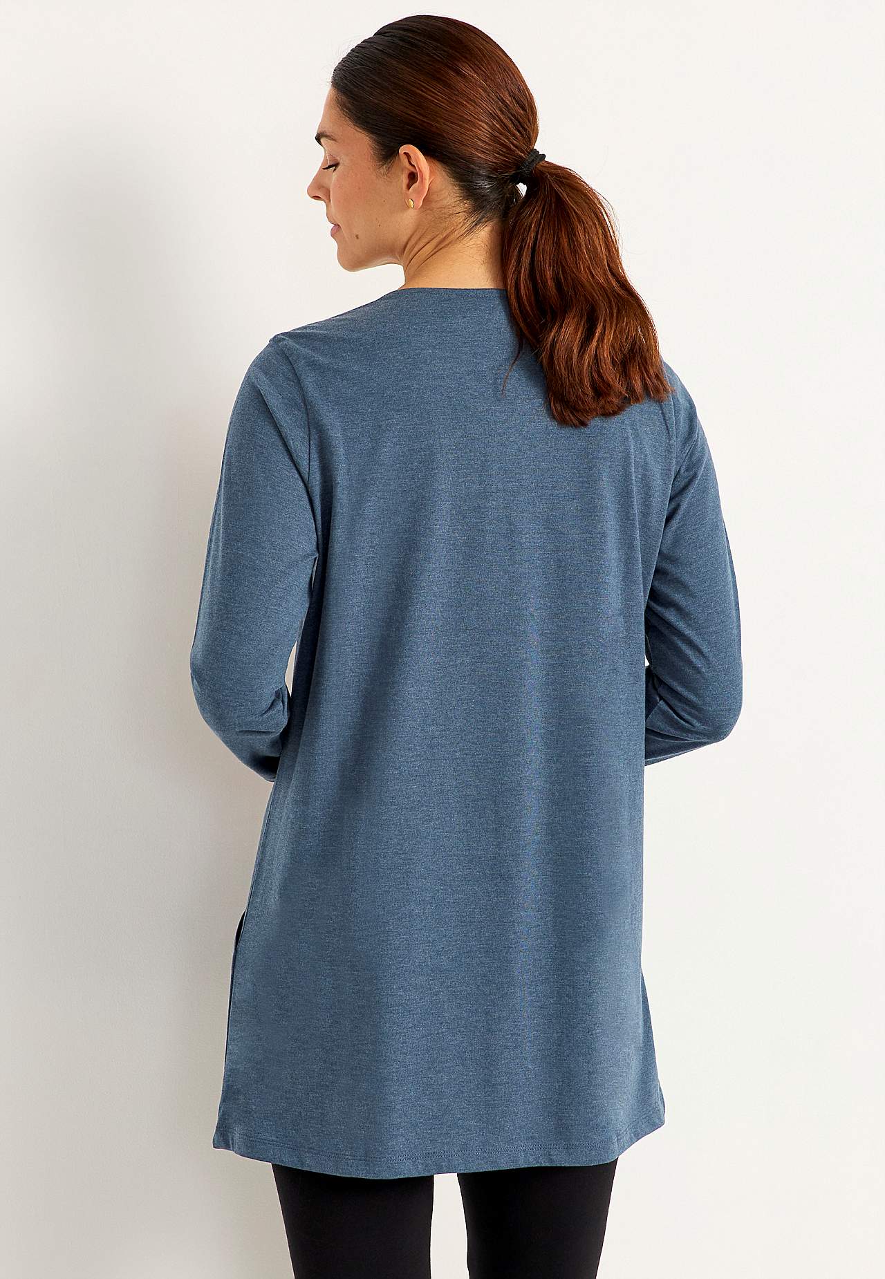 Jersey tuniek met zakken