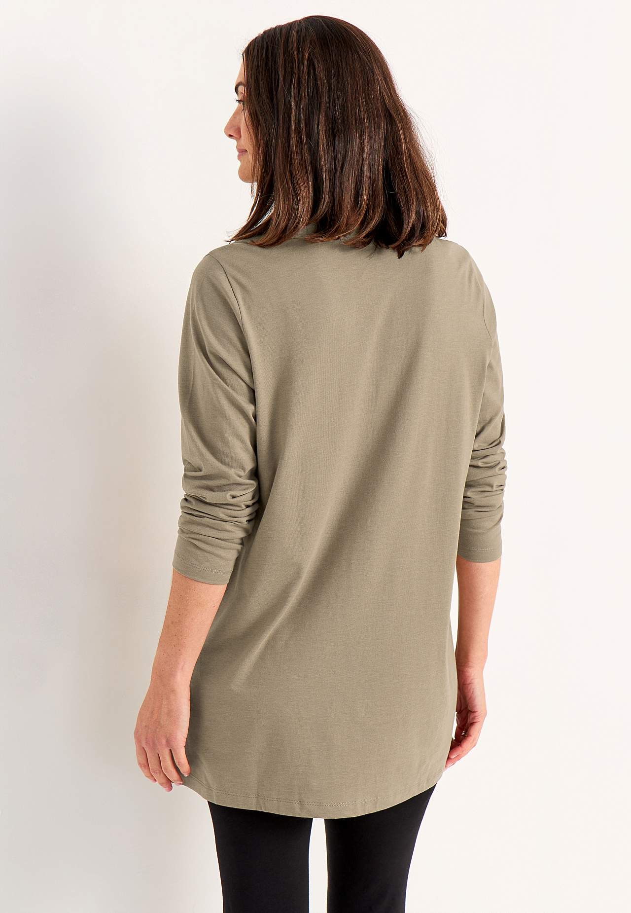 Jersey tuniek met zakken