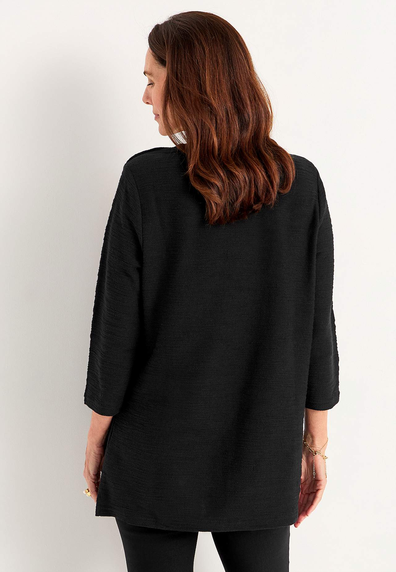Jersey tuniek met structuur