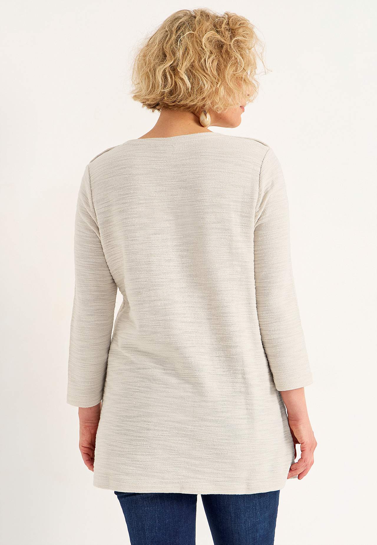Jersey tuniek met structuur