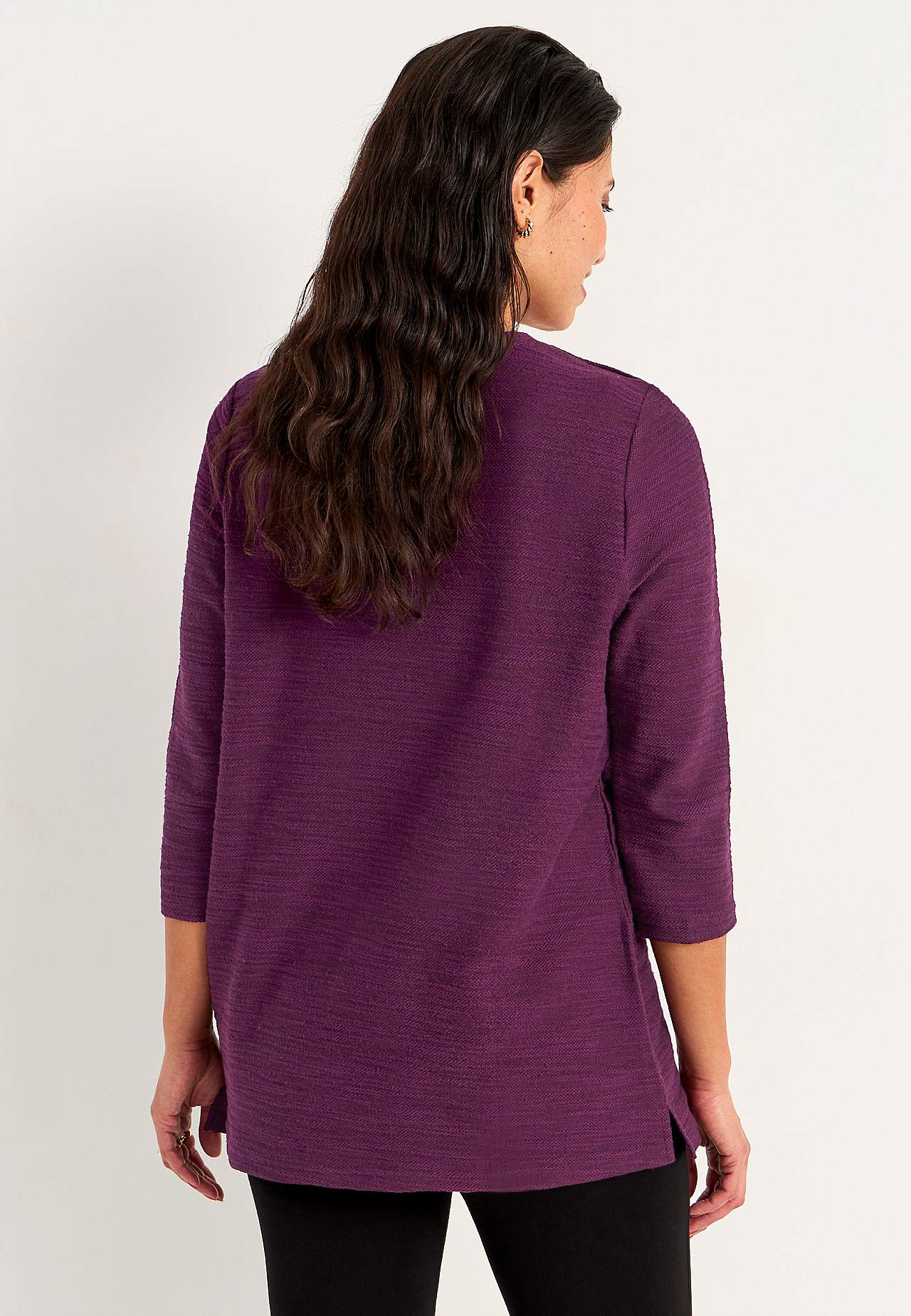 Jersey tuniek met structuur