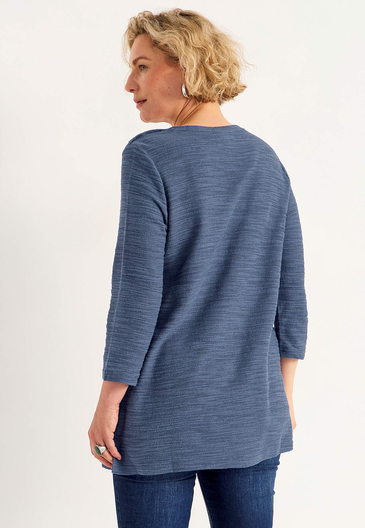 Jersey tuniek met structuur