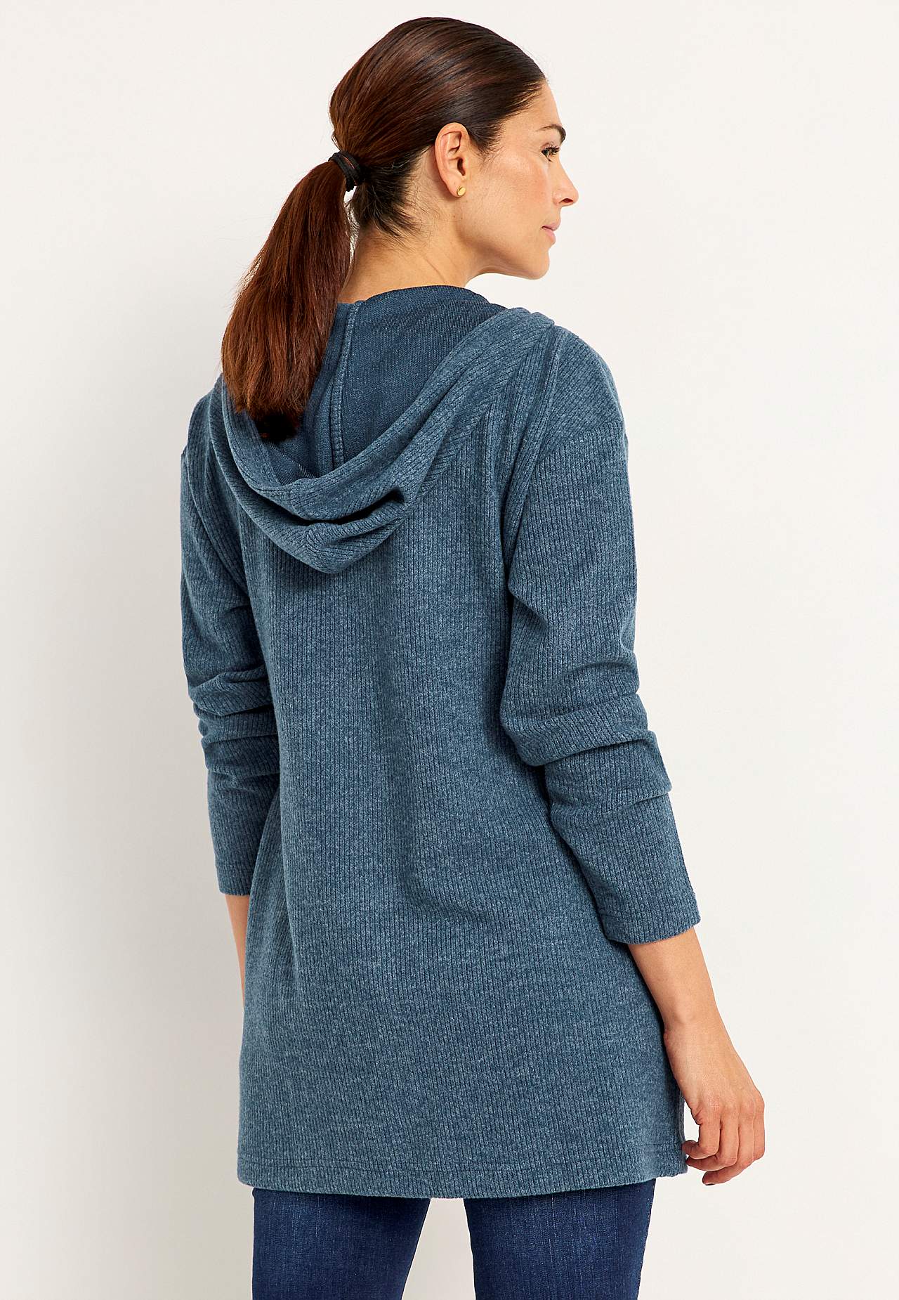 Super zachte lange cardigan met zakken