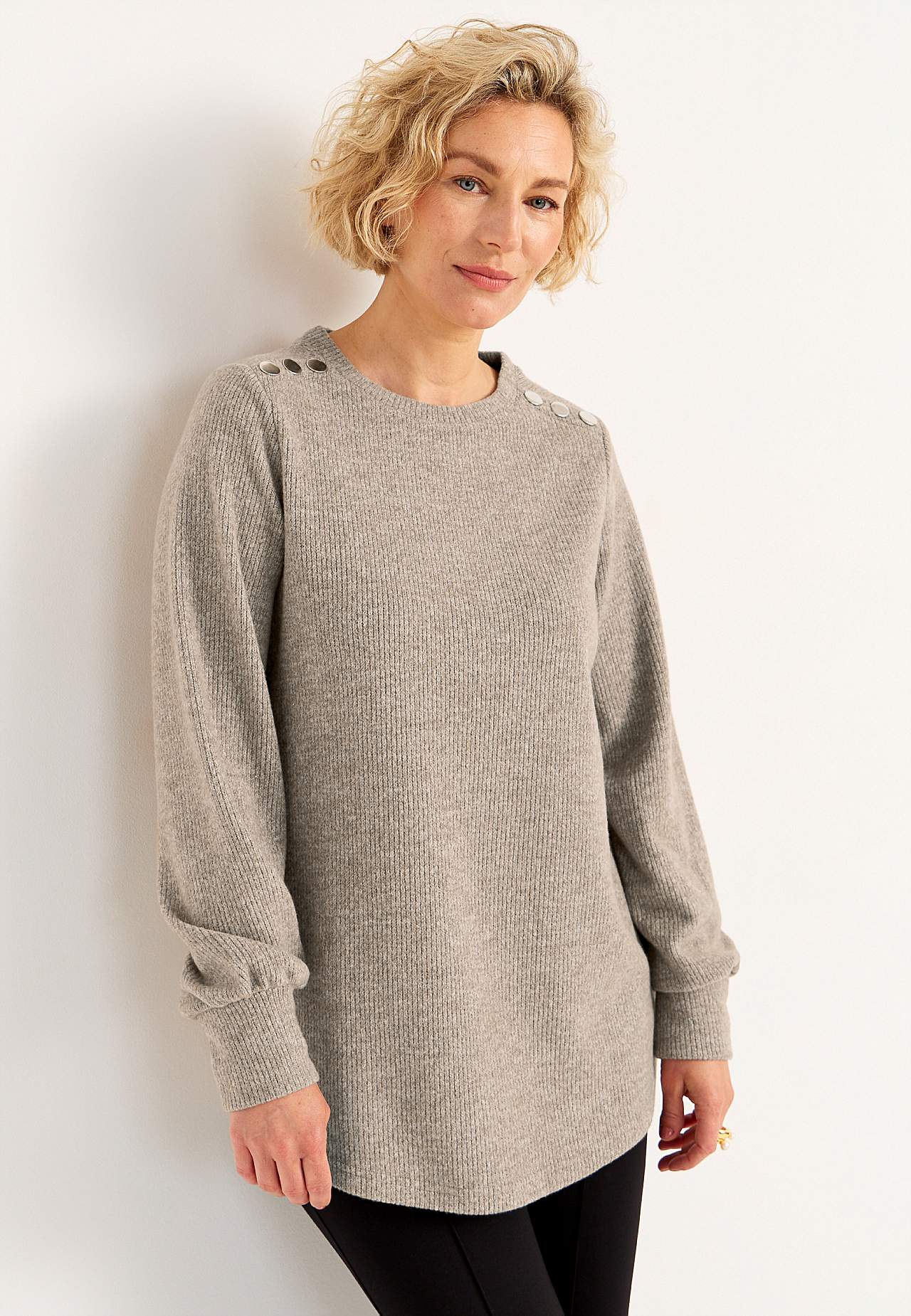 Gebreide en zachte sweater