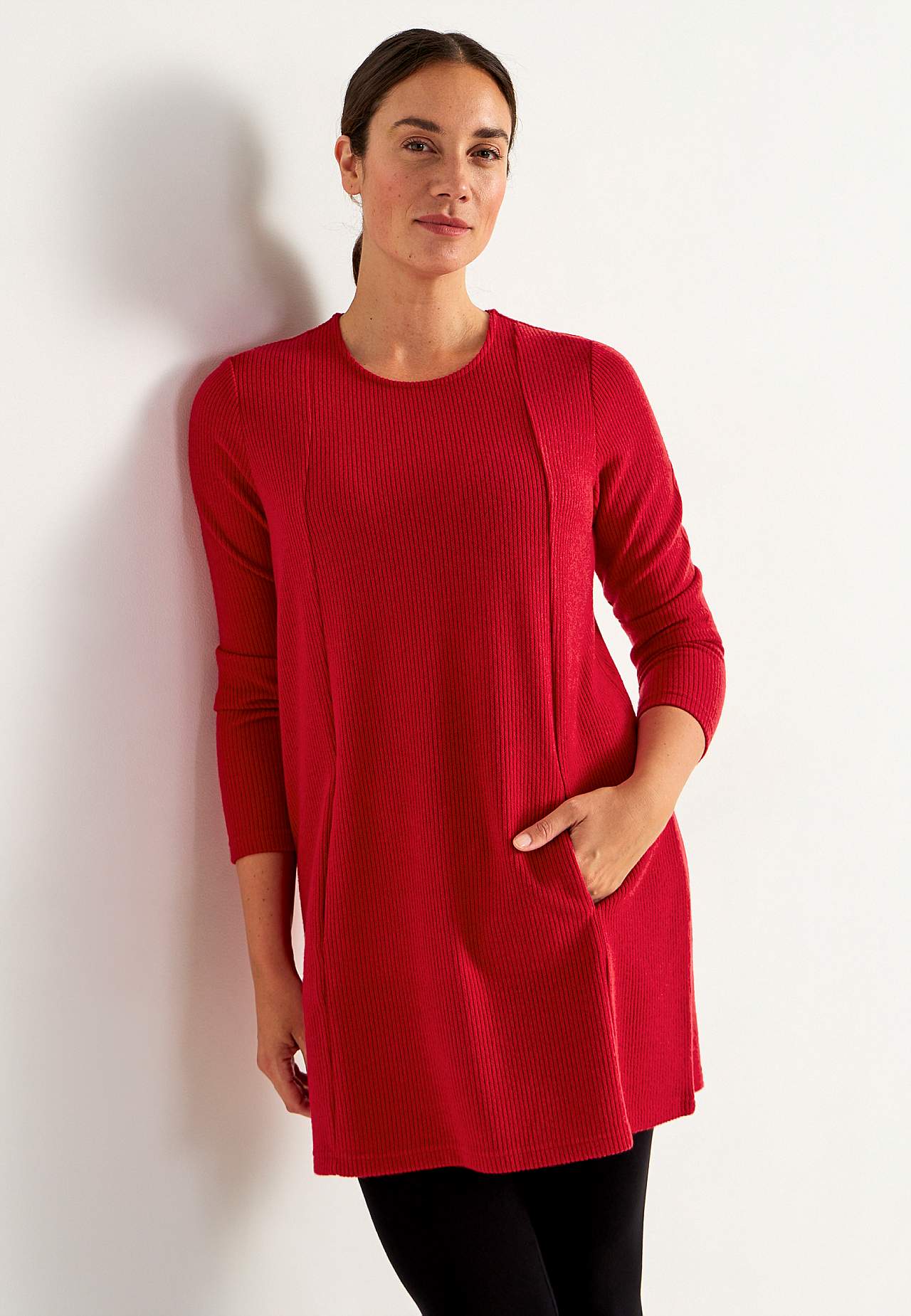 Super zachte tuniek met zakken