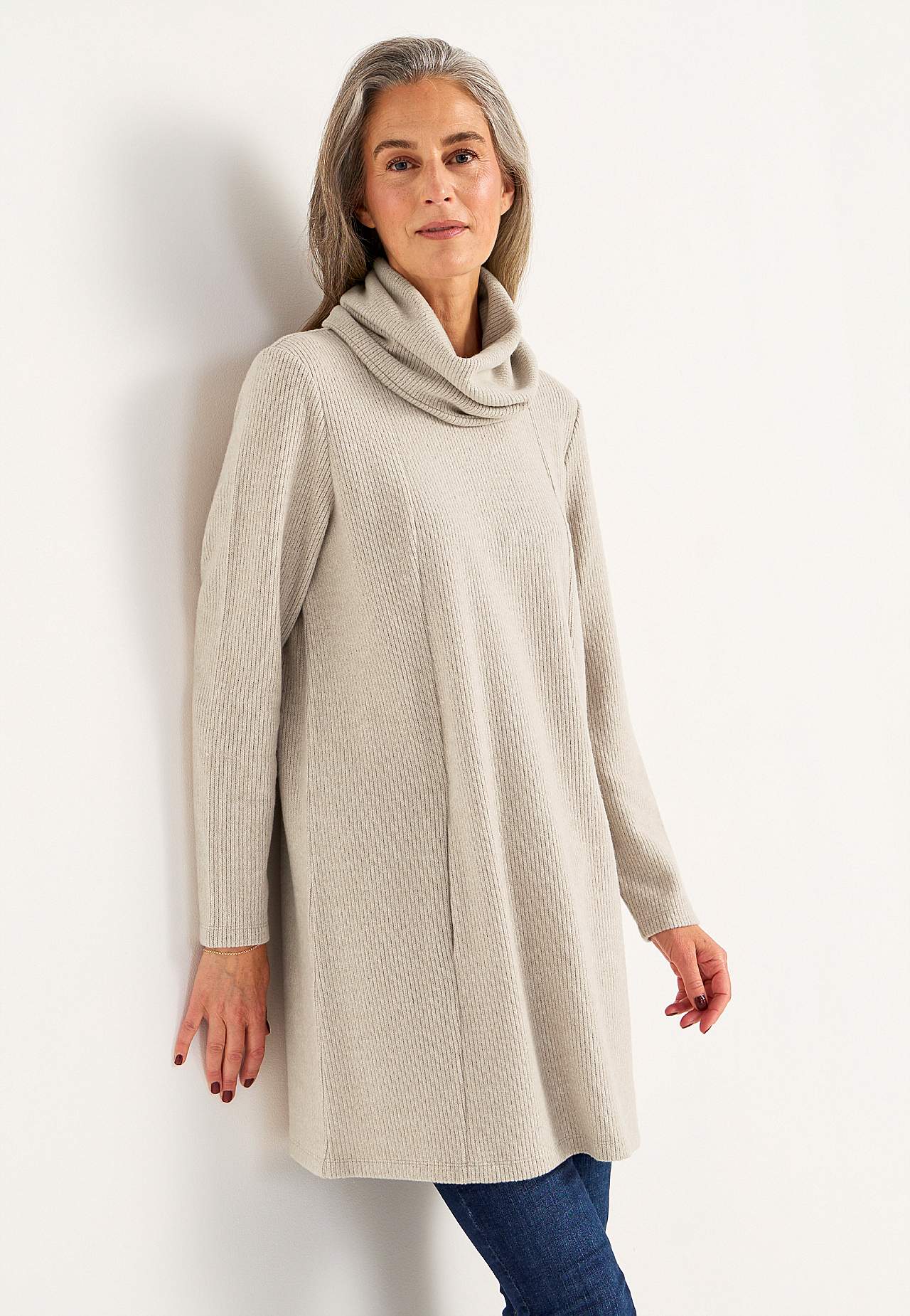 Super zachte tuniek met zakken