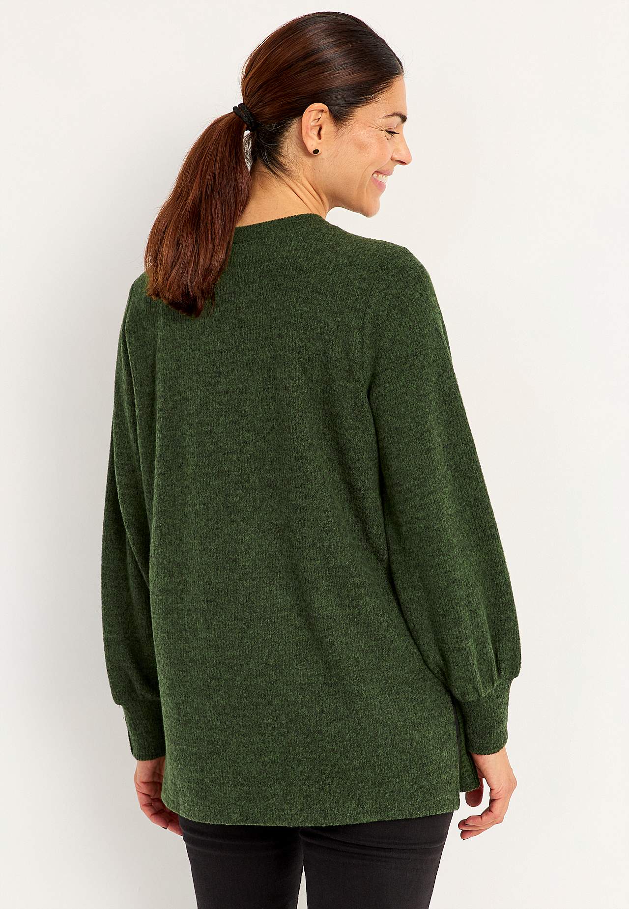 Super zachte tuniek met melange kleuren