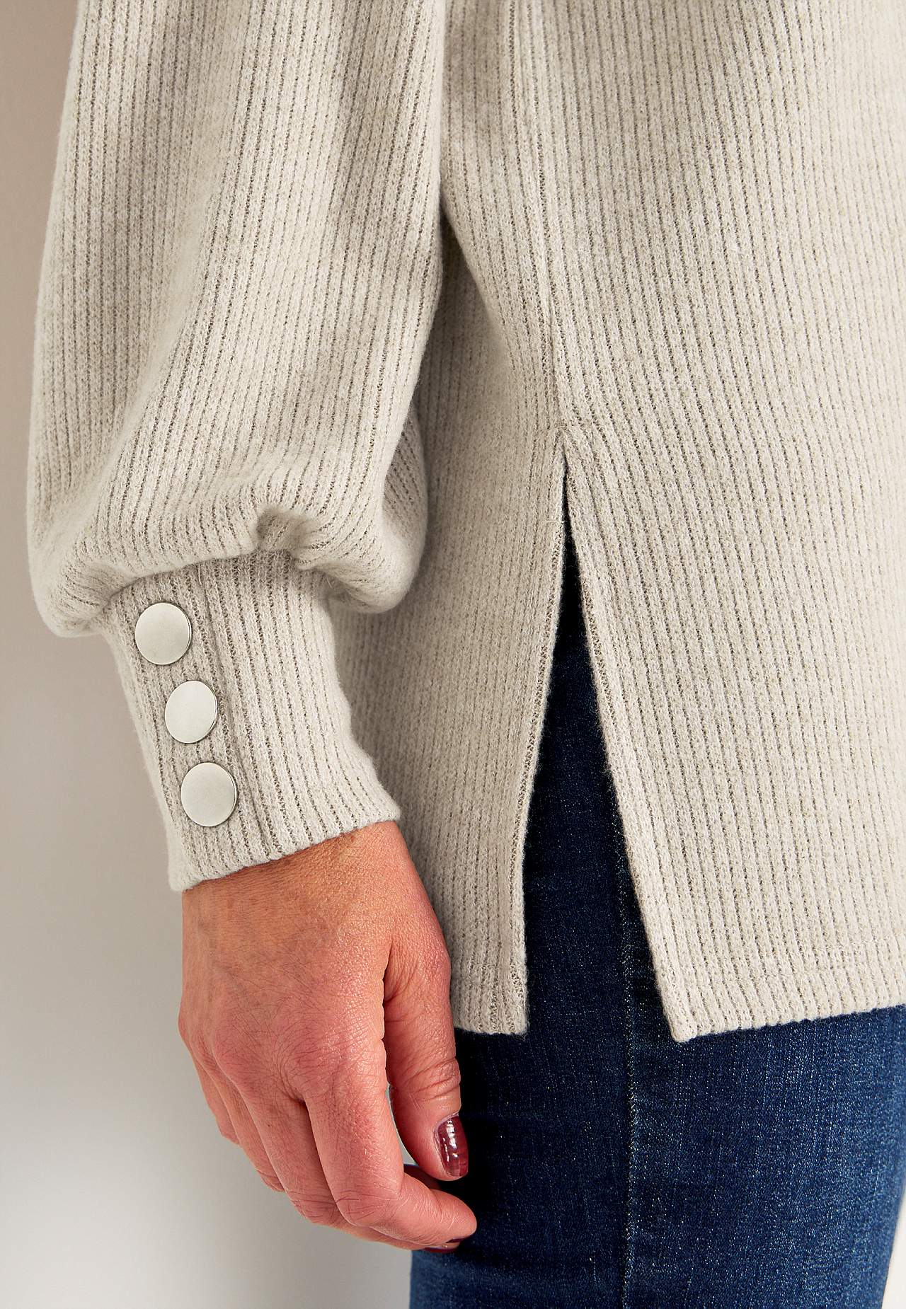 Super zachte tuniek met melange kleuren
