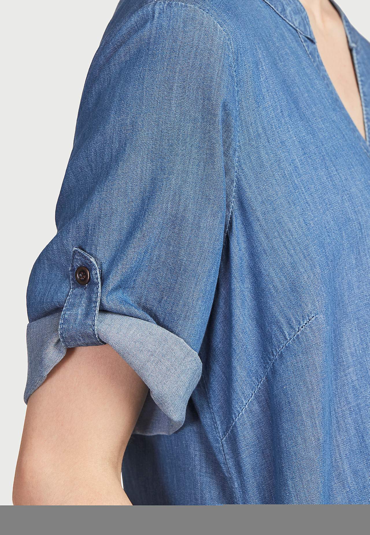 Denim jurk van zacht gewassen denim
