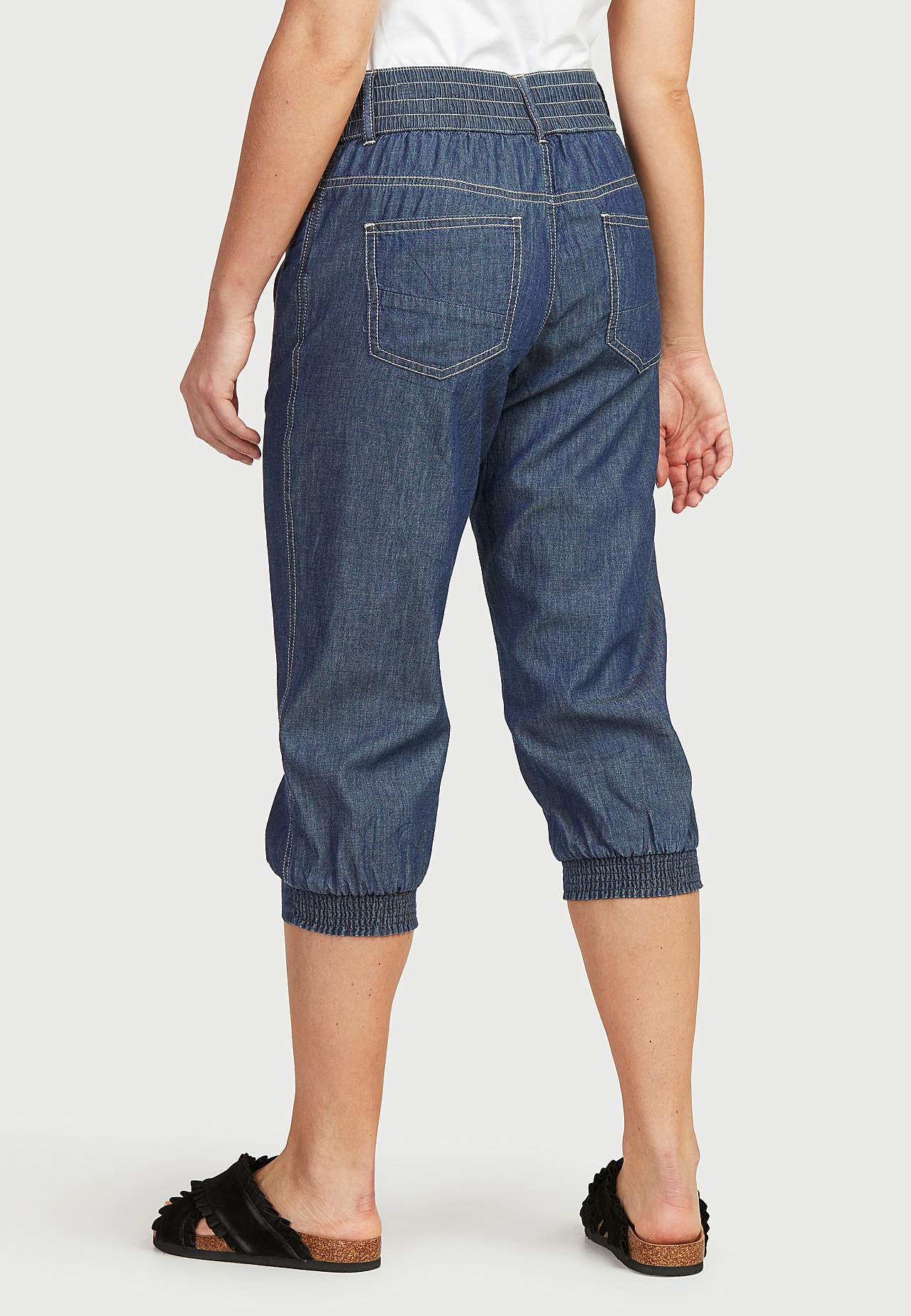 Gevlochten capribroek Janelle