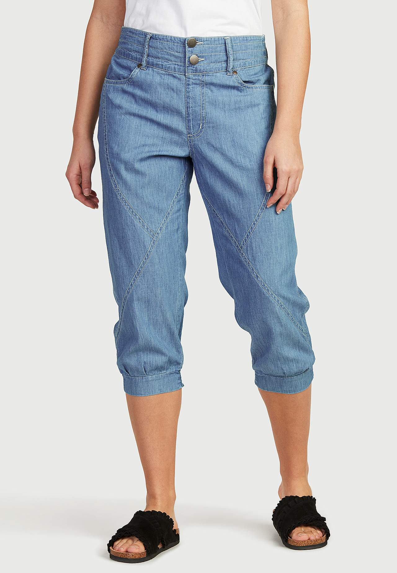 Gevlochten capribroek Janelle