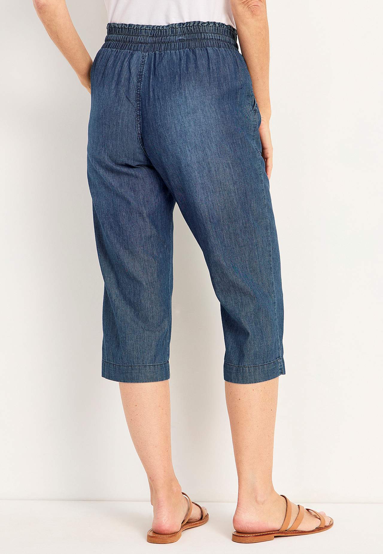 Informele capribroek van denim Jade