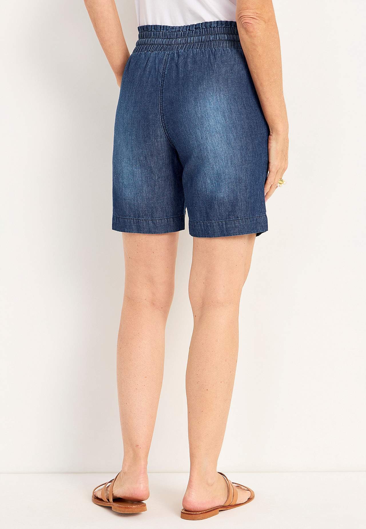 Short van gewassen denim Jade