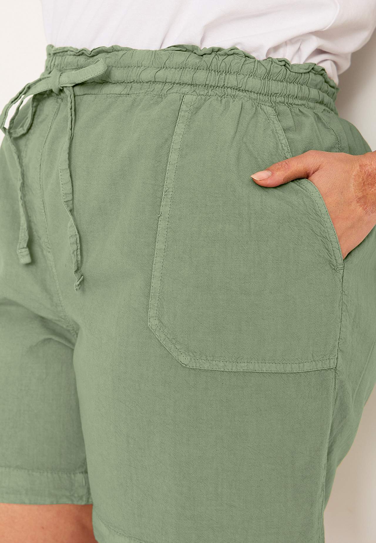 Short van gewassen katoen Jade