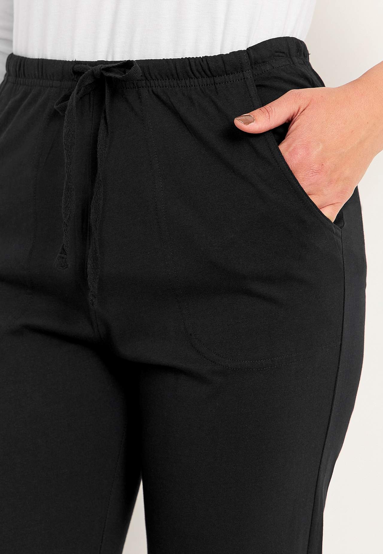 Joggingbroek van zacht tricot