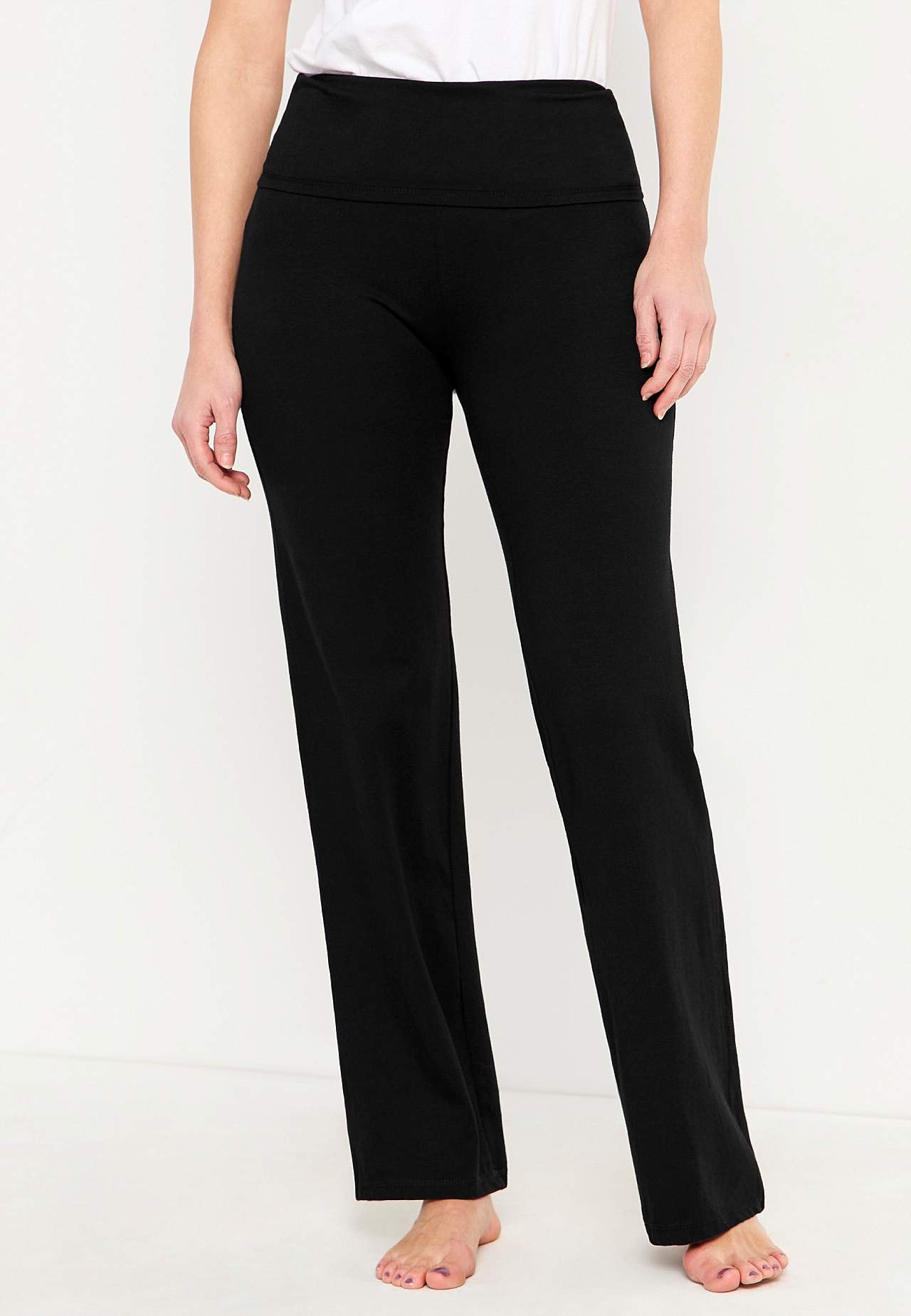 Broek met brede tailleband