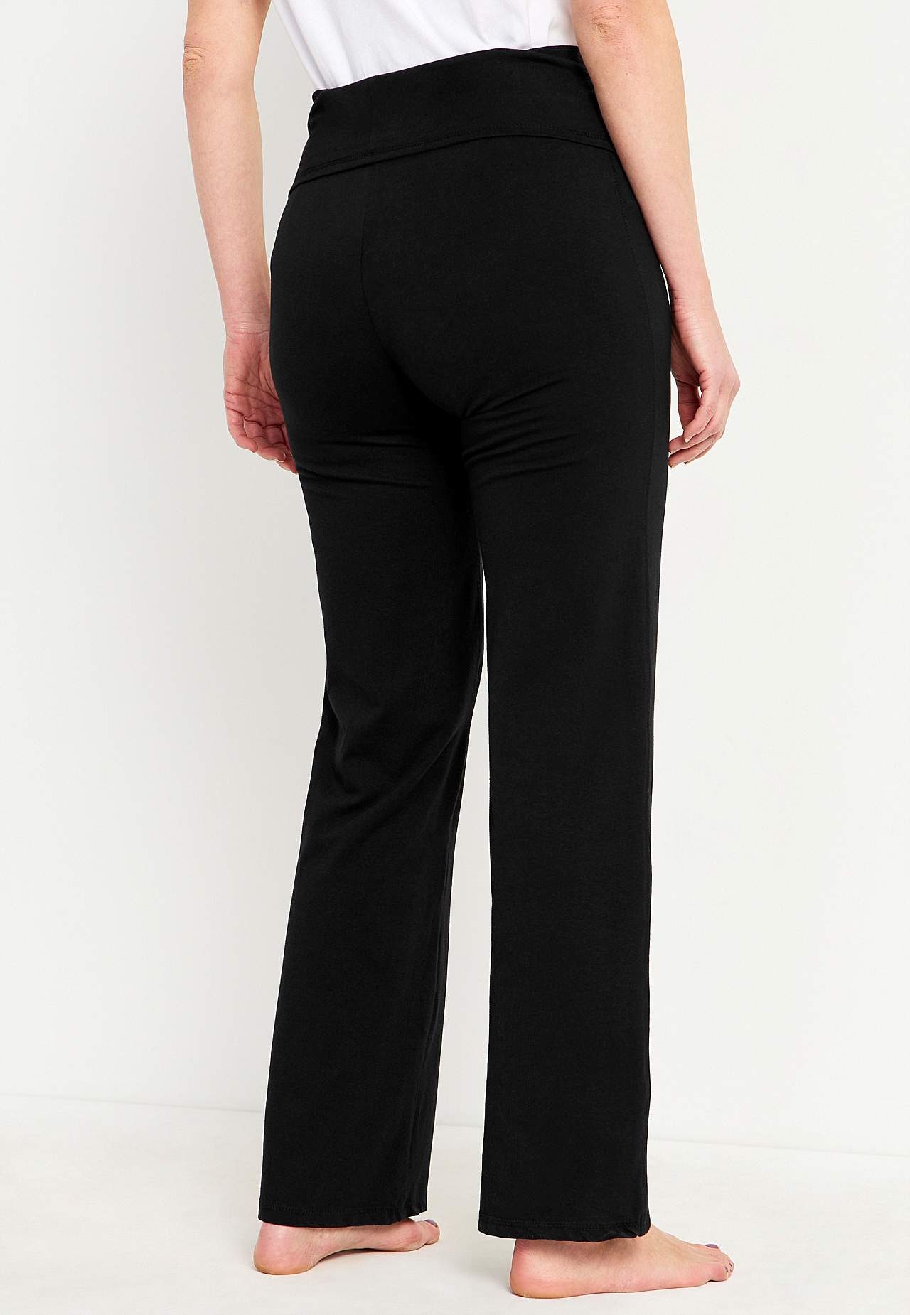 Broek met brede tailleband