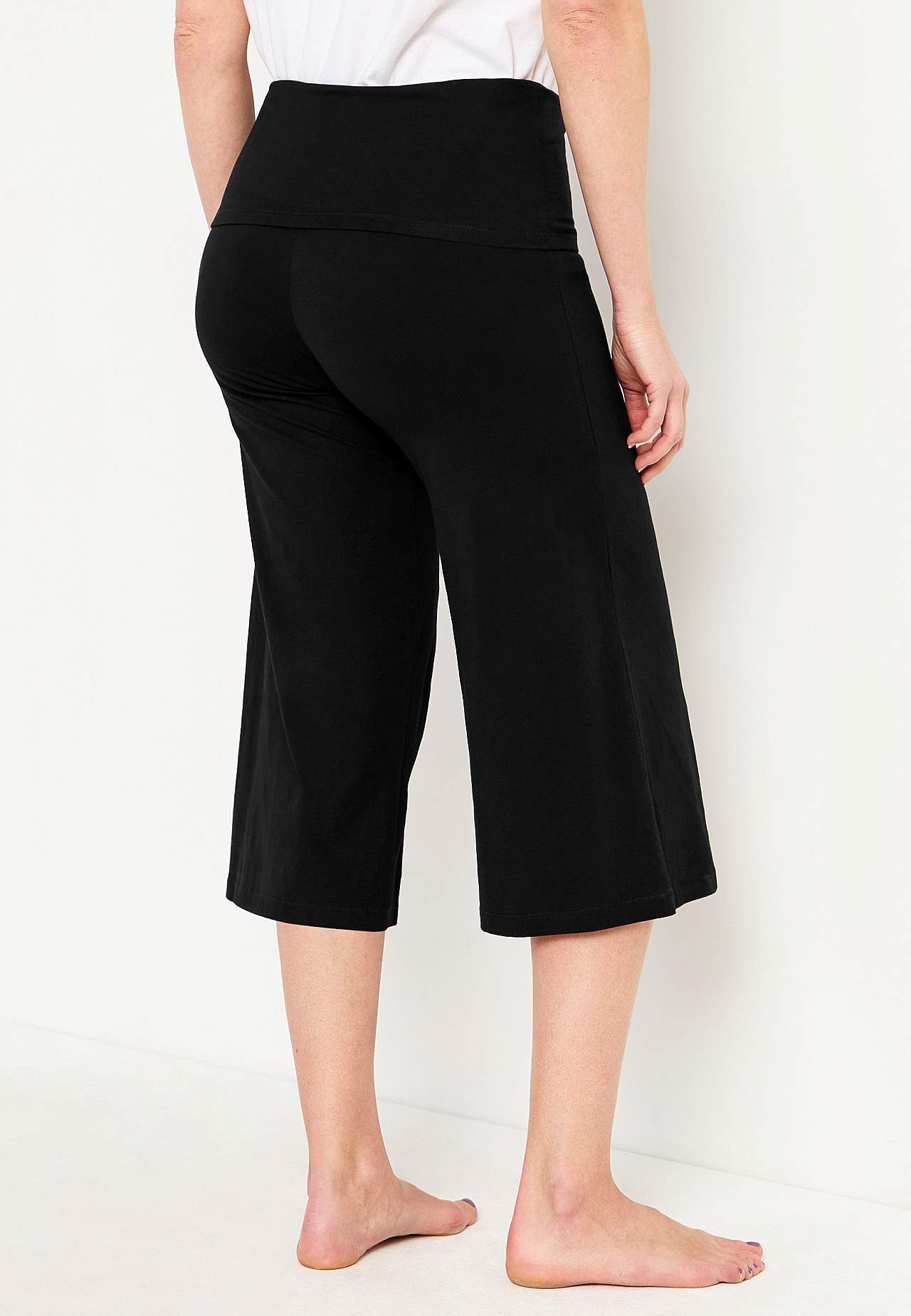 Capri broek met brede ceintuur