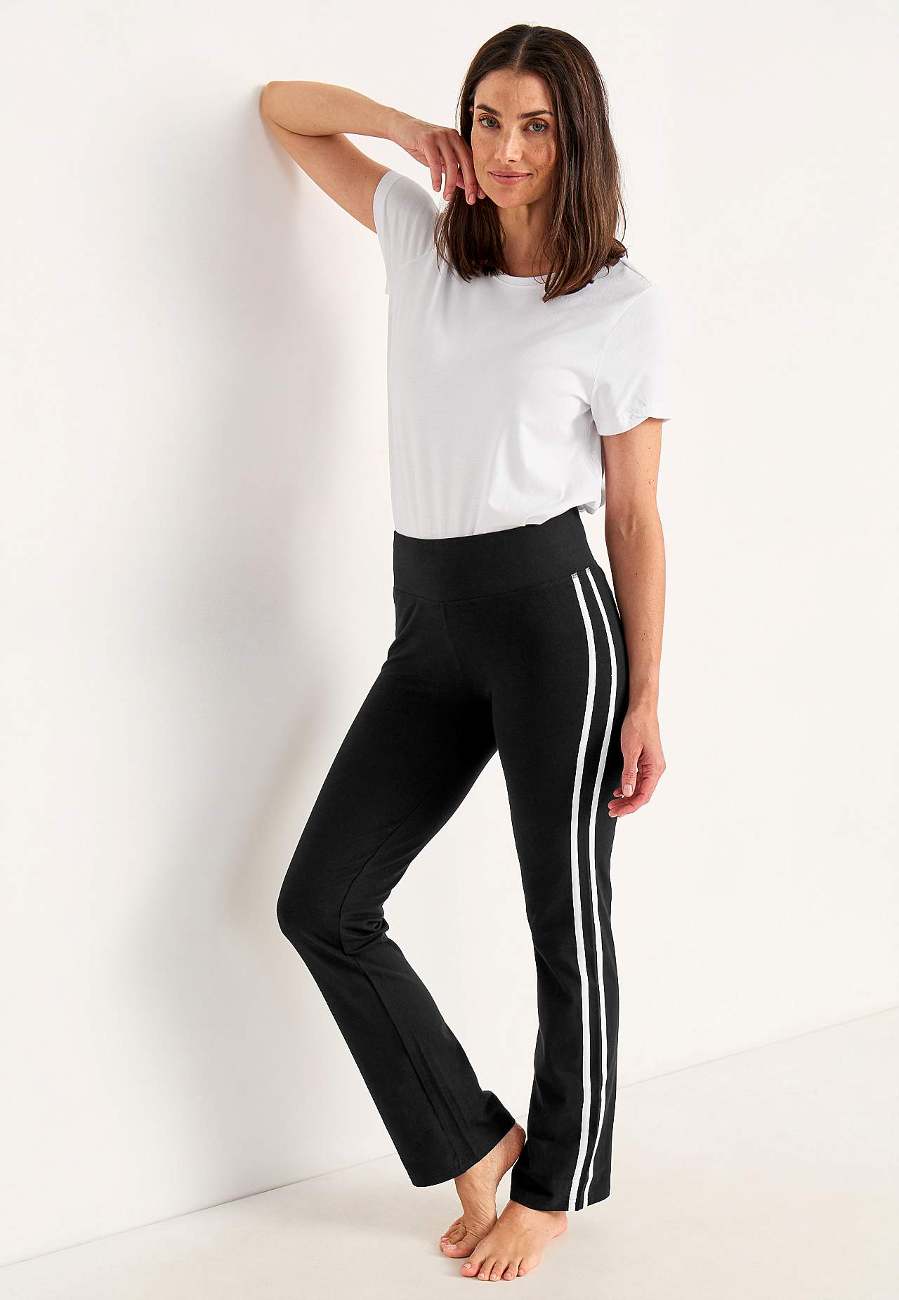 Trainingsbroek met decoratieve zijstrepen