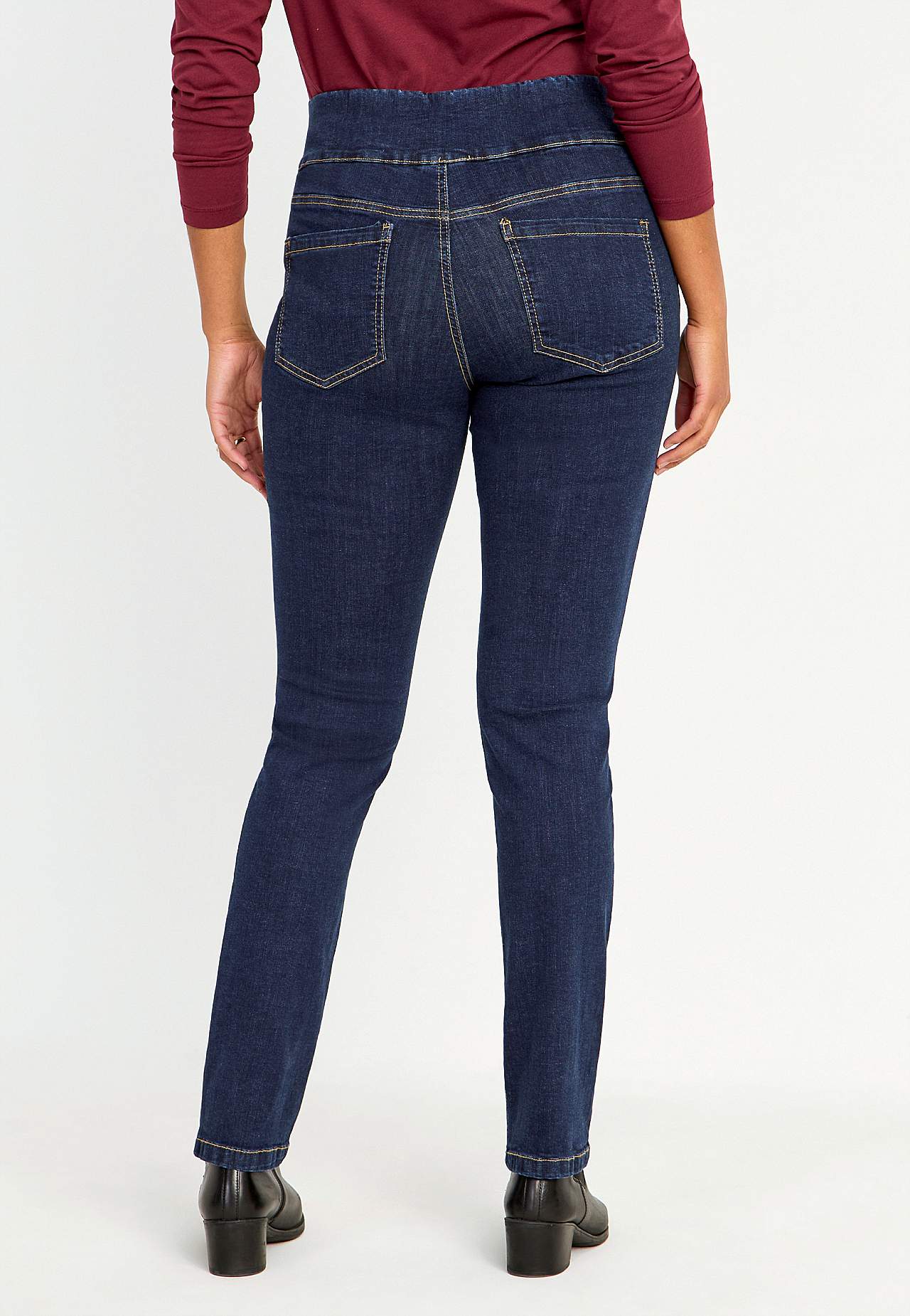 Elastische jegging met hoge elastische taille