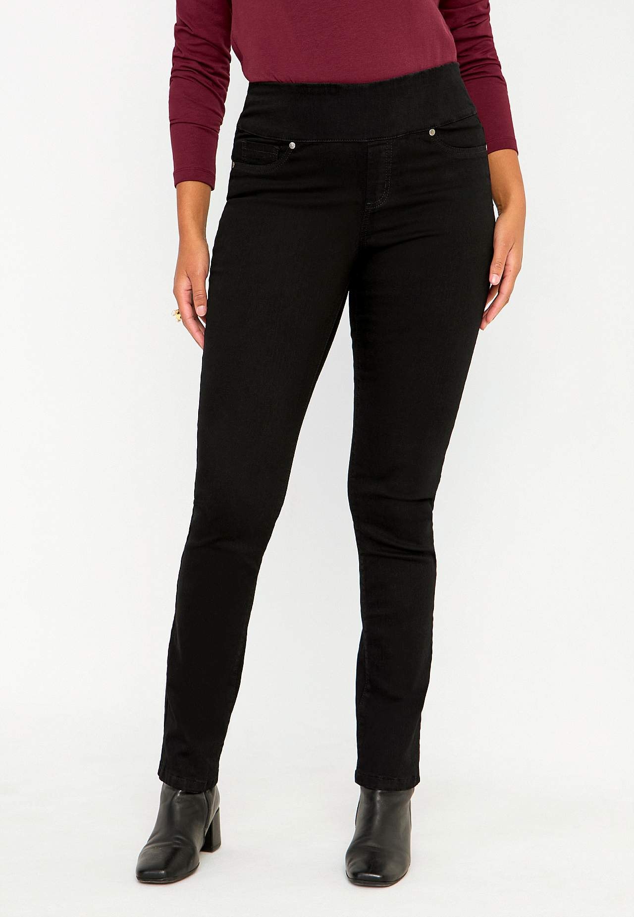 Elastische jegging met hoge elastische taille