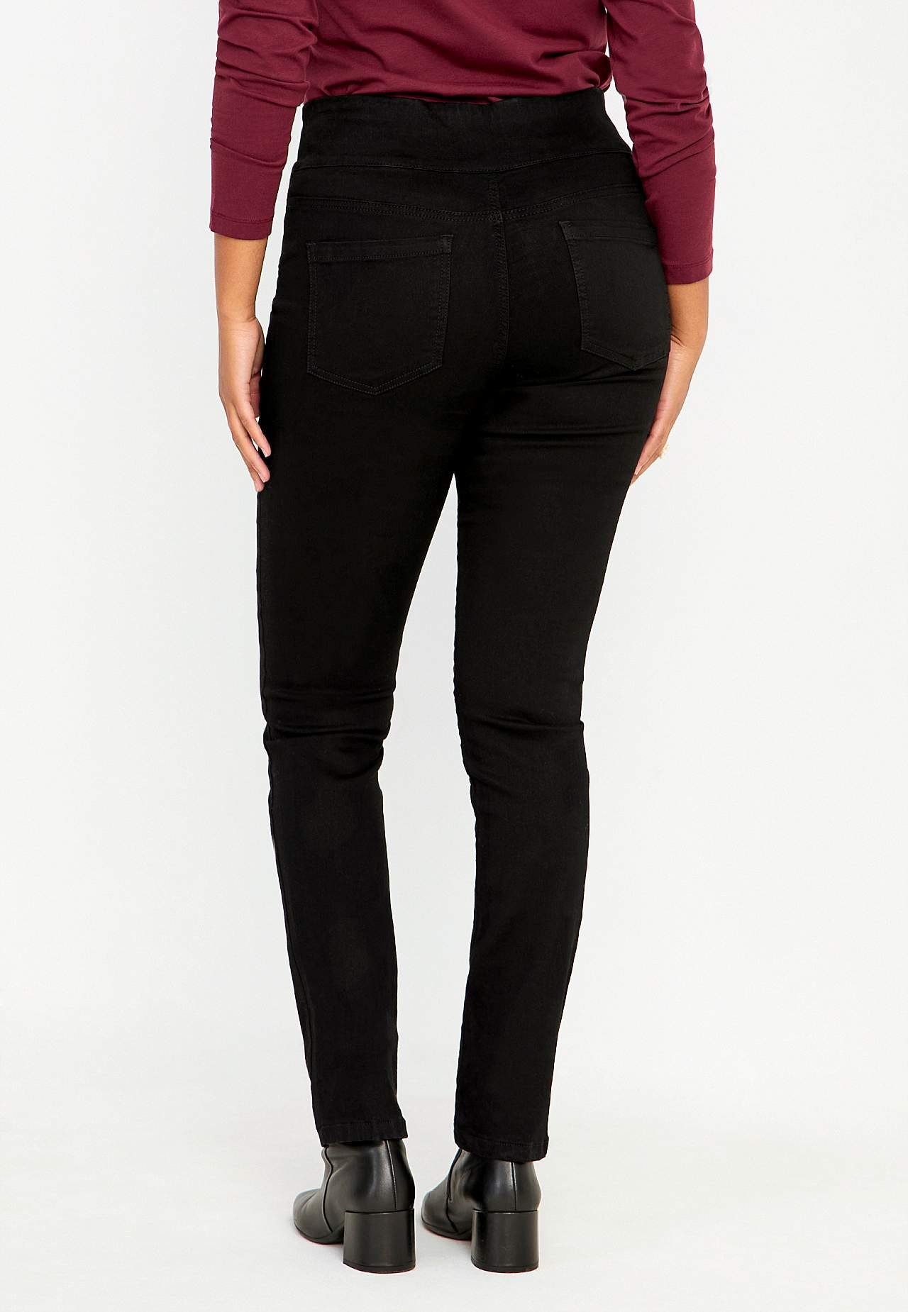 Elastische jegging met hoge elastische taille