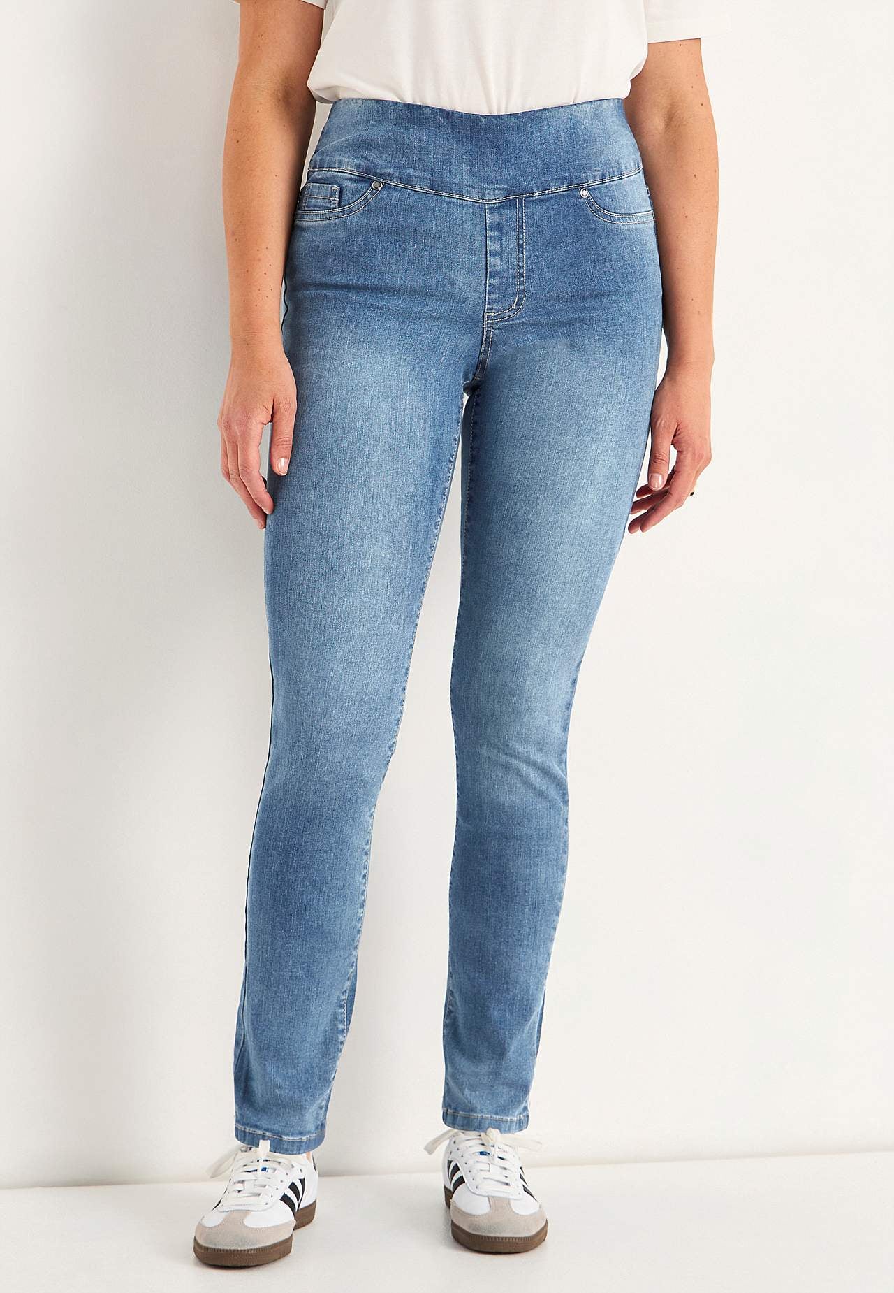 Elastische jegging met hoge elastische taille Elin