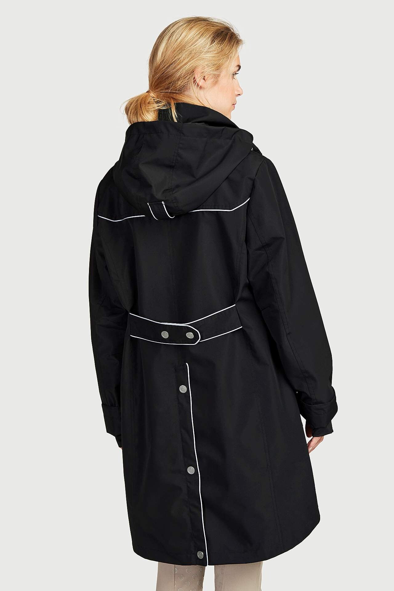 Lange jas met reflecterende details Benita