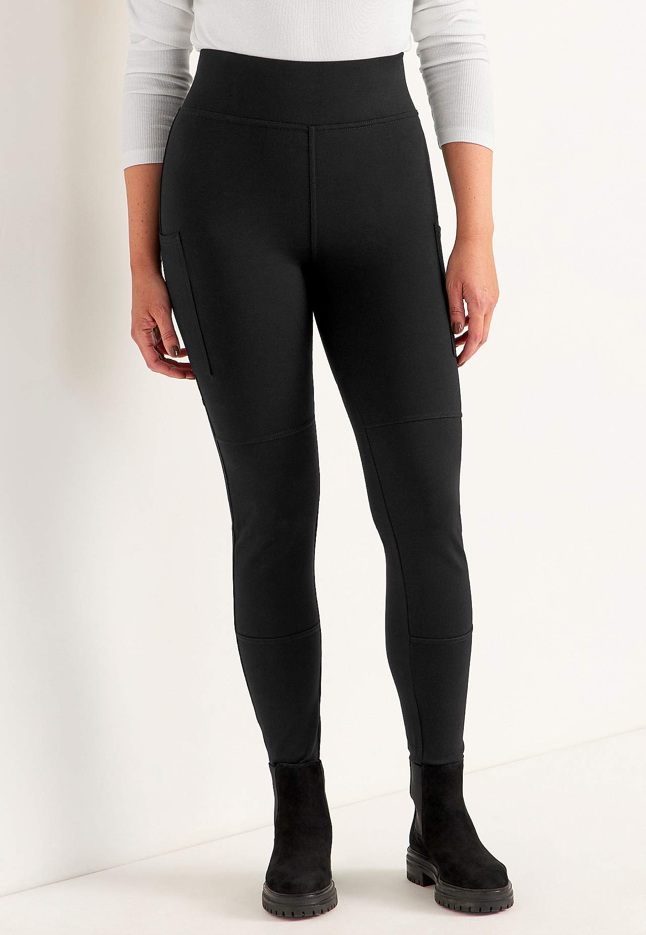 Legging met zijzakken