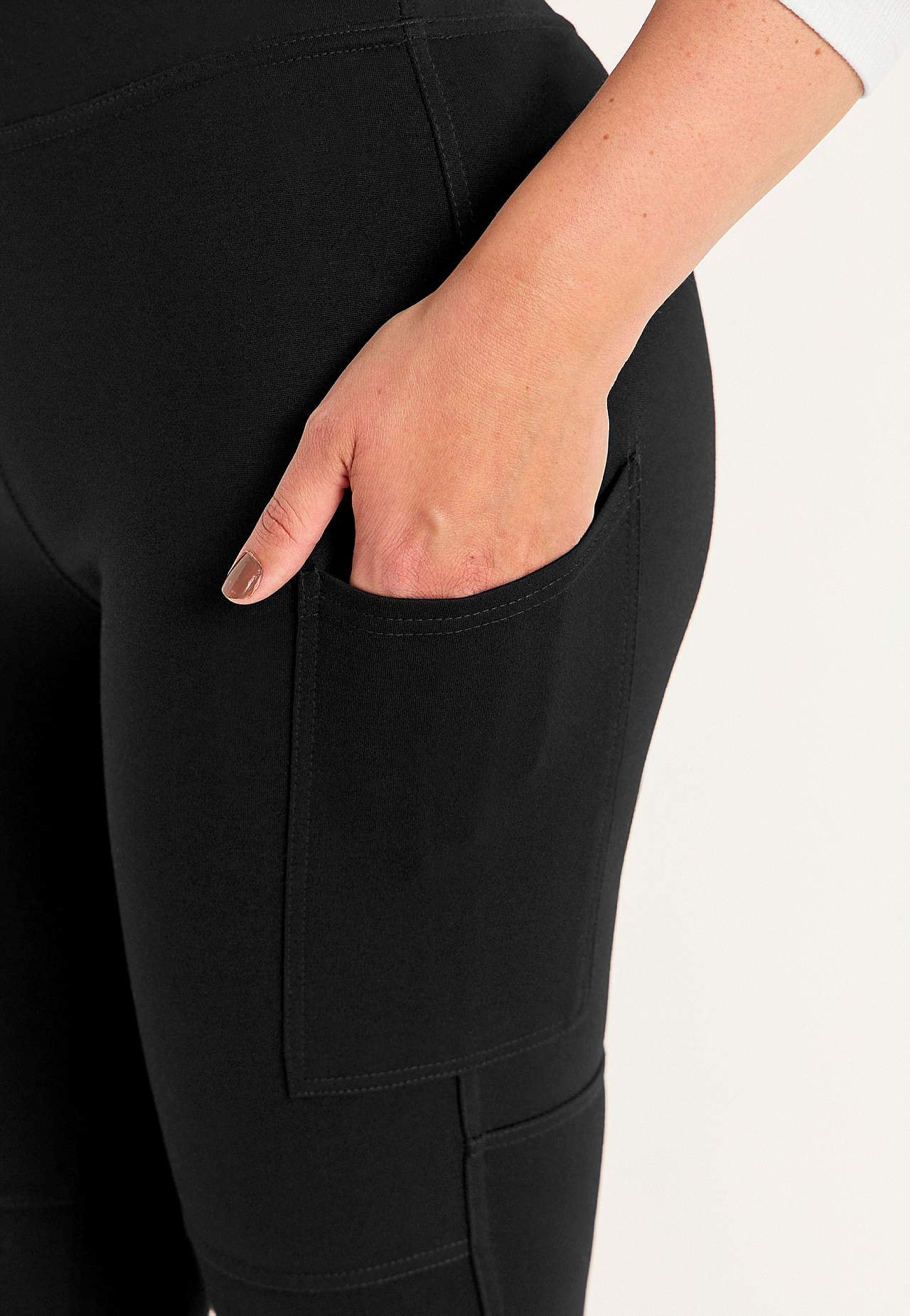 Legging met zijzakken