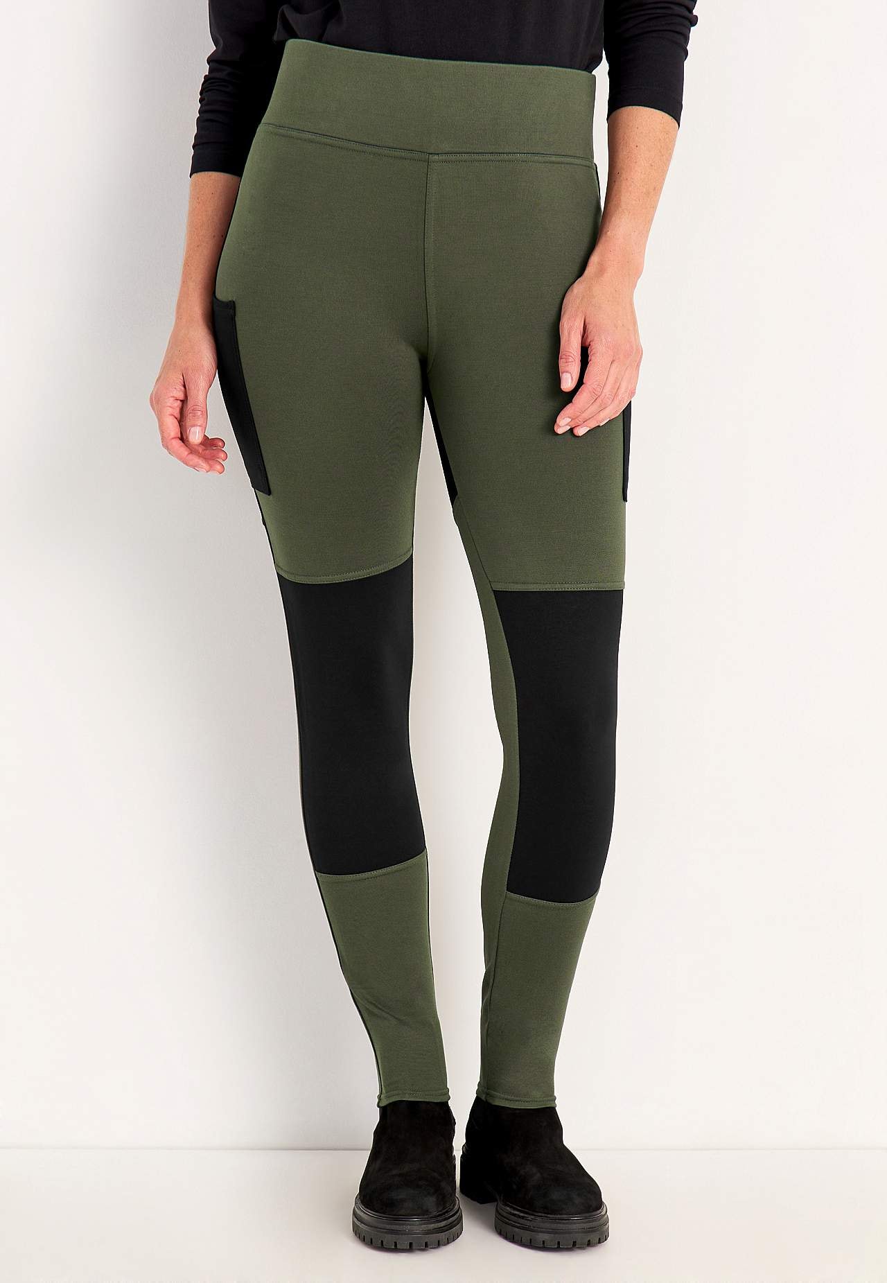 Legging met zijzakken