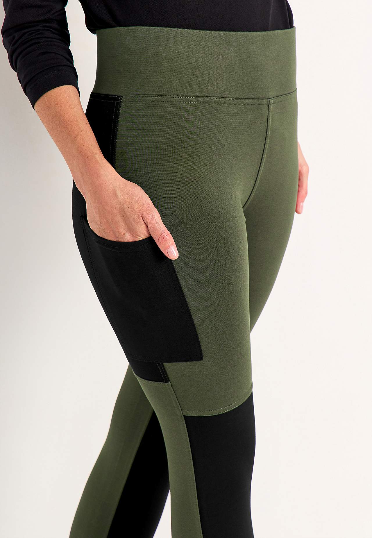 Legging met zijzakken