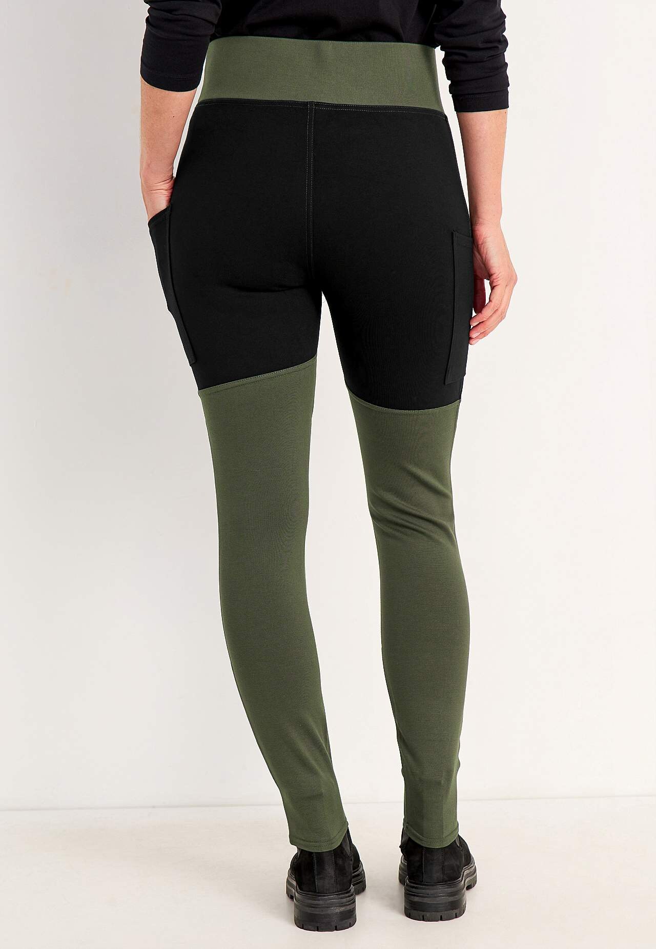 Legging met zijzakken