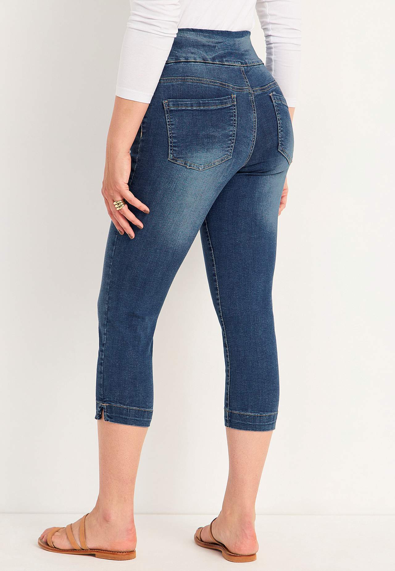 Super comfortabele capri-jegging van denim Elin