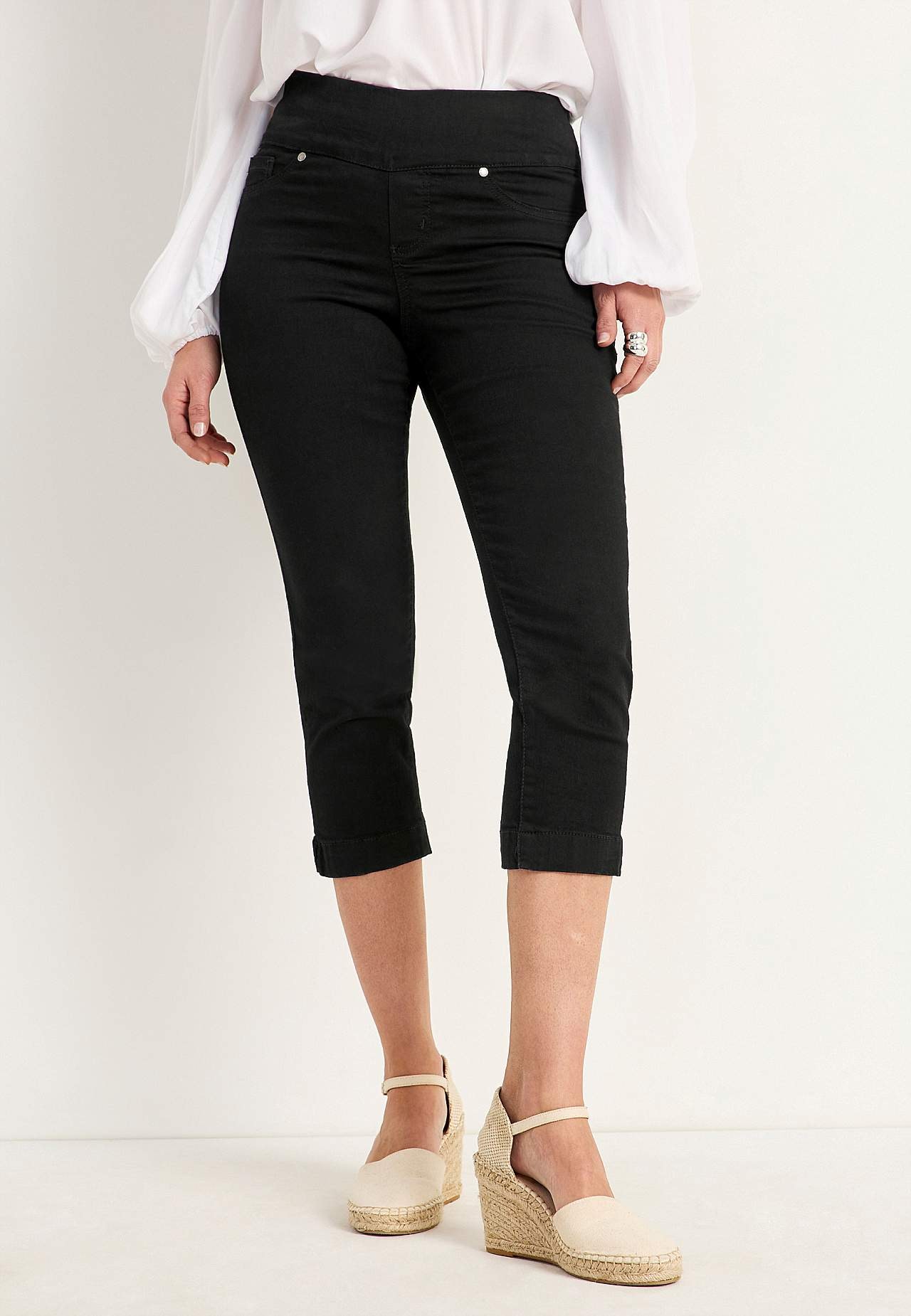 Super comfortabele capri-jegging van denim Elin