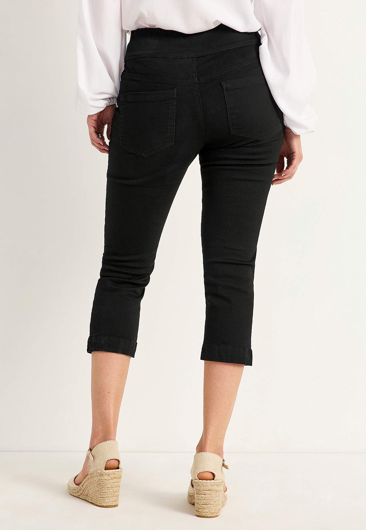 Super comfortabele capri-jegging van denim Elin