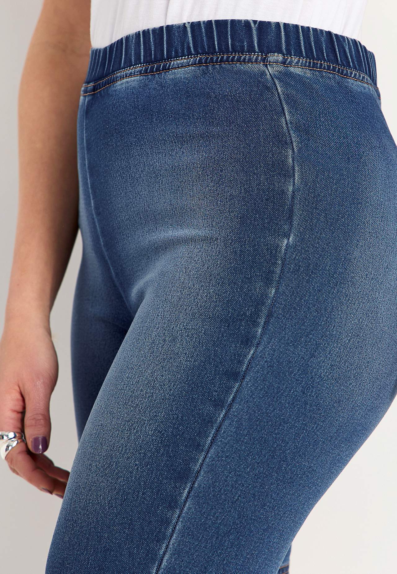 Fietsshort van denim