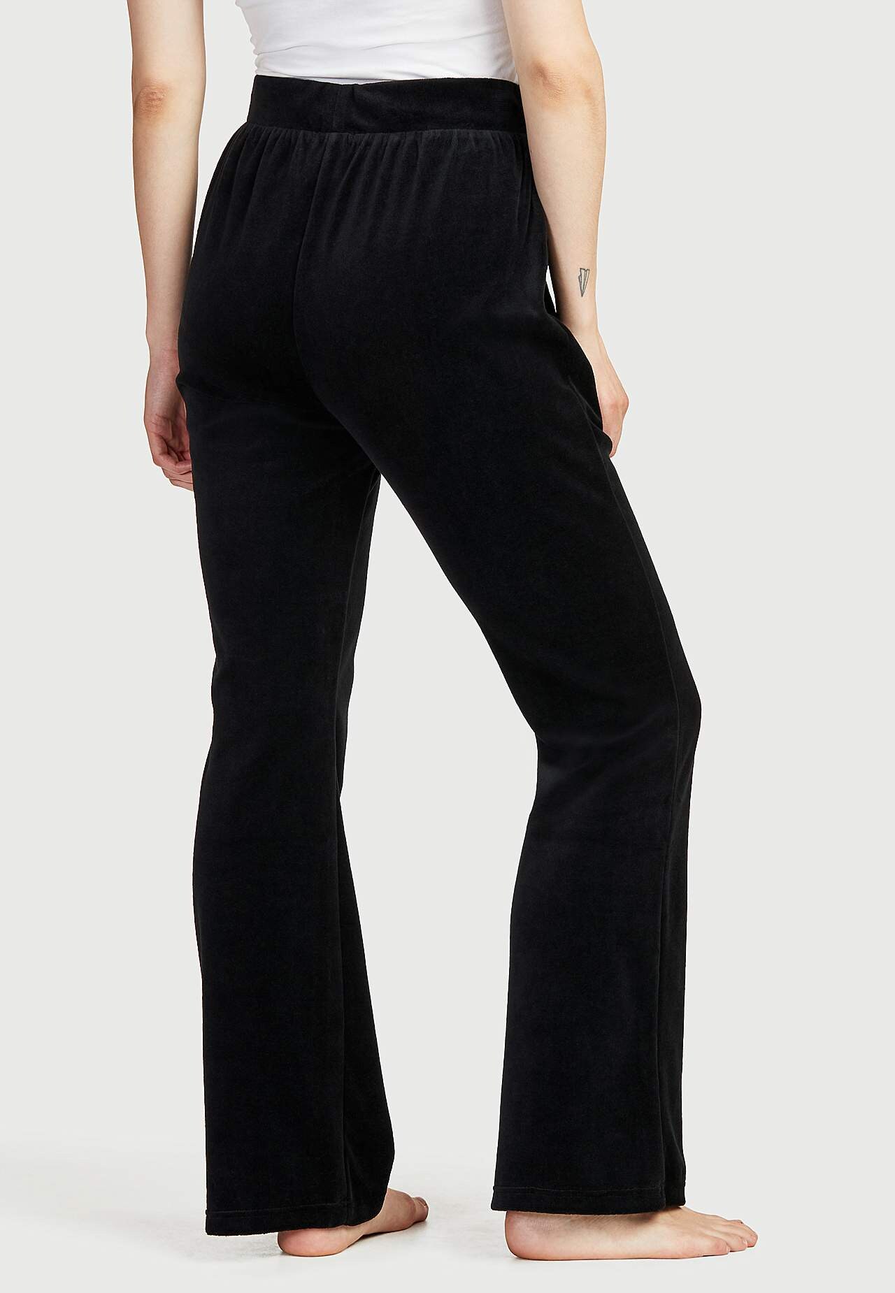 Fluwelen broek met bootcut Wilma