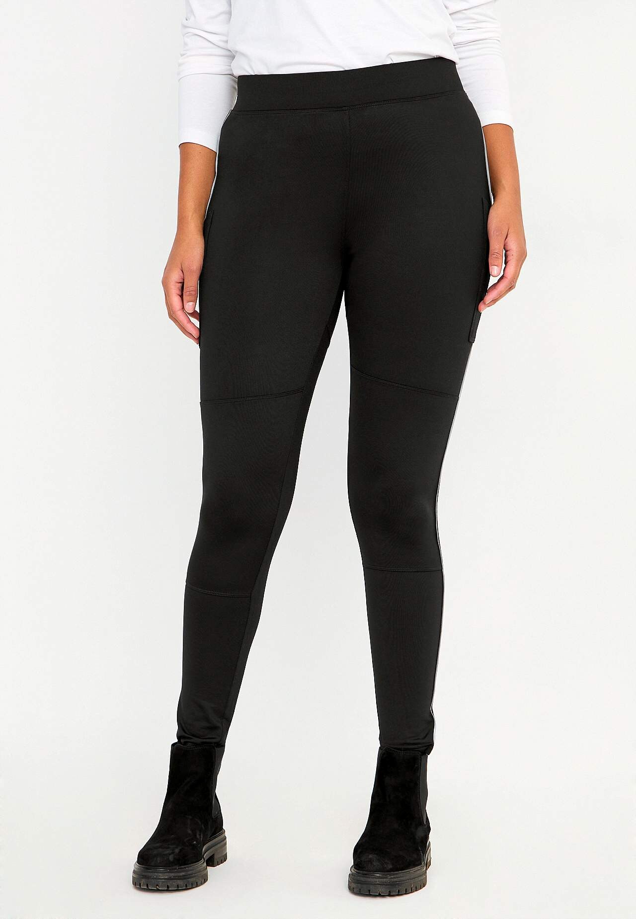 Warme legging met broekspijpzakken